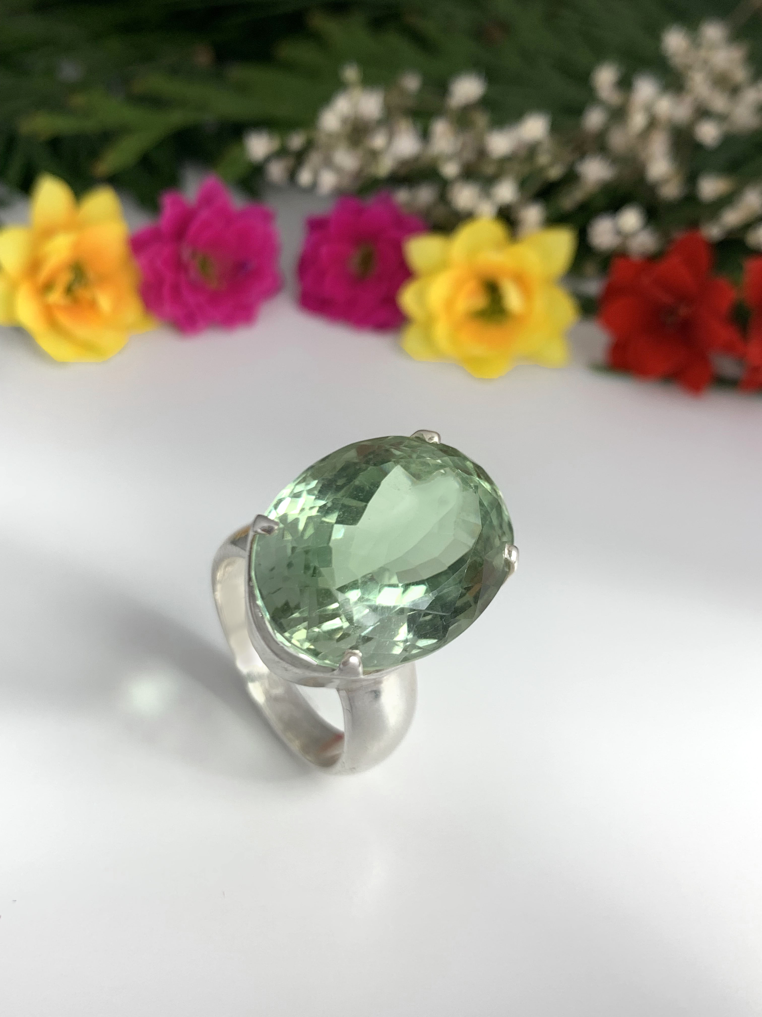 Prasiolith Ring