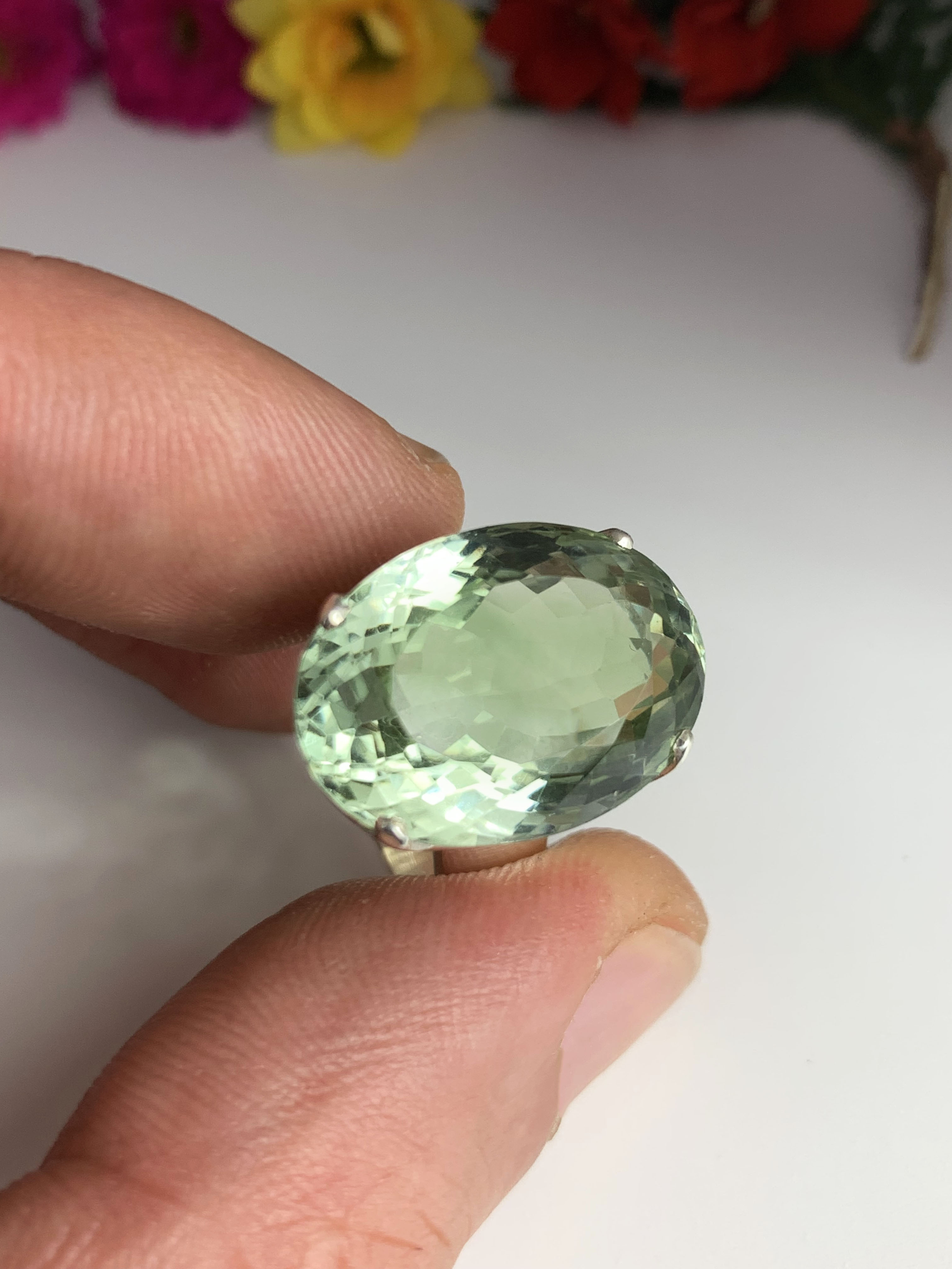 Prasiolith Ring