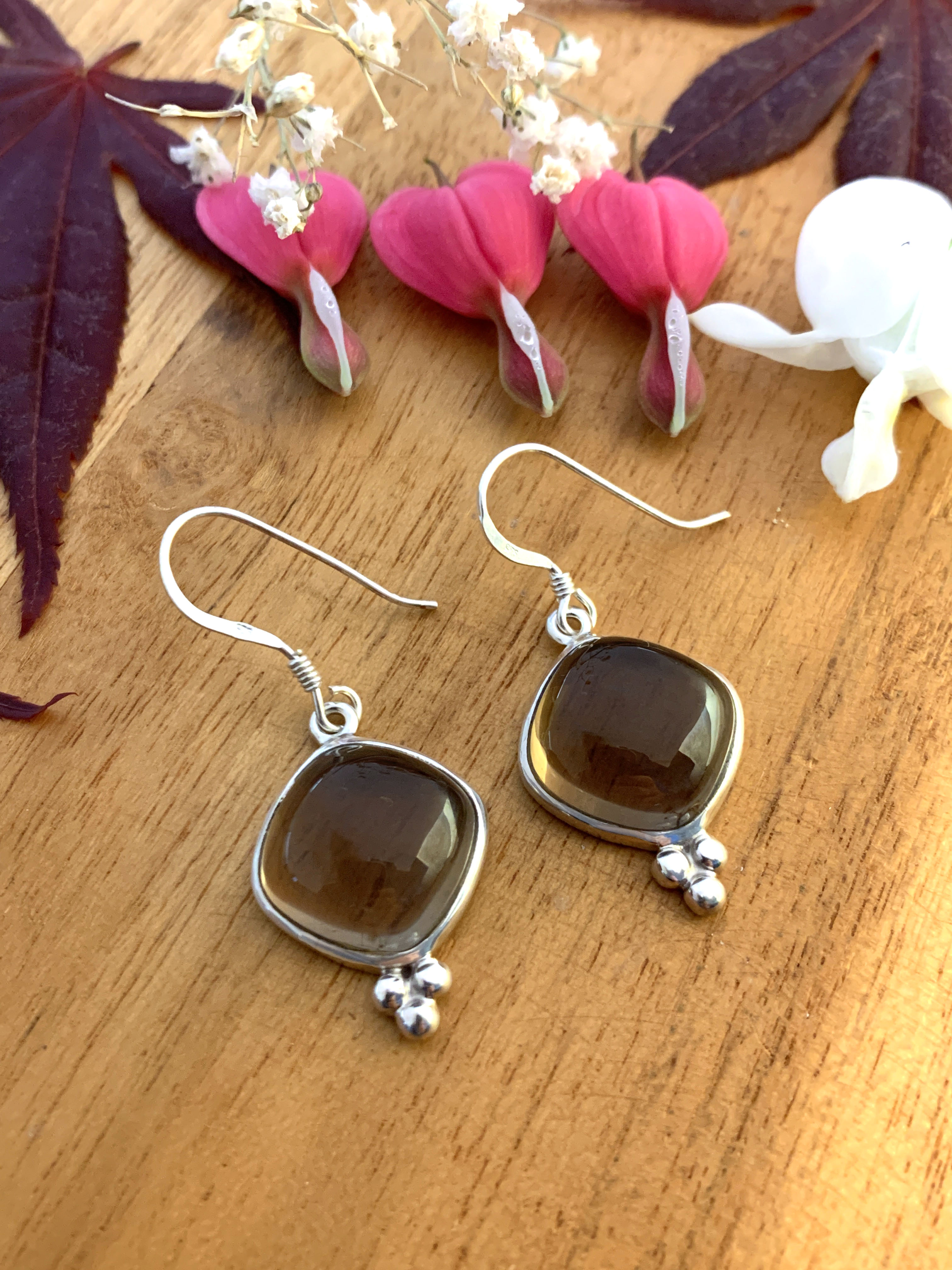 Smoky Quartz Earrings