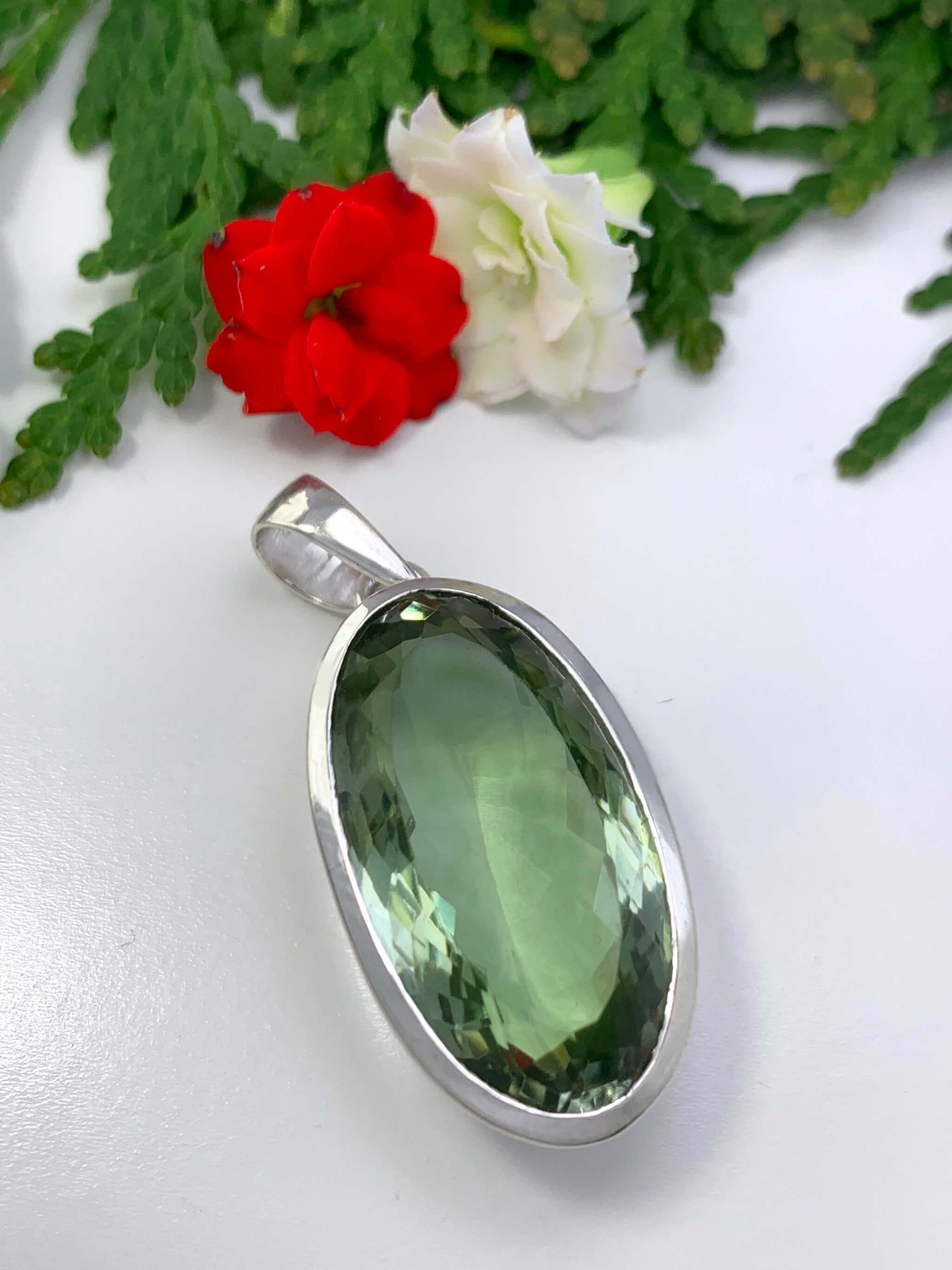 Green Amethyst Pendant 