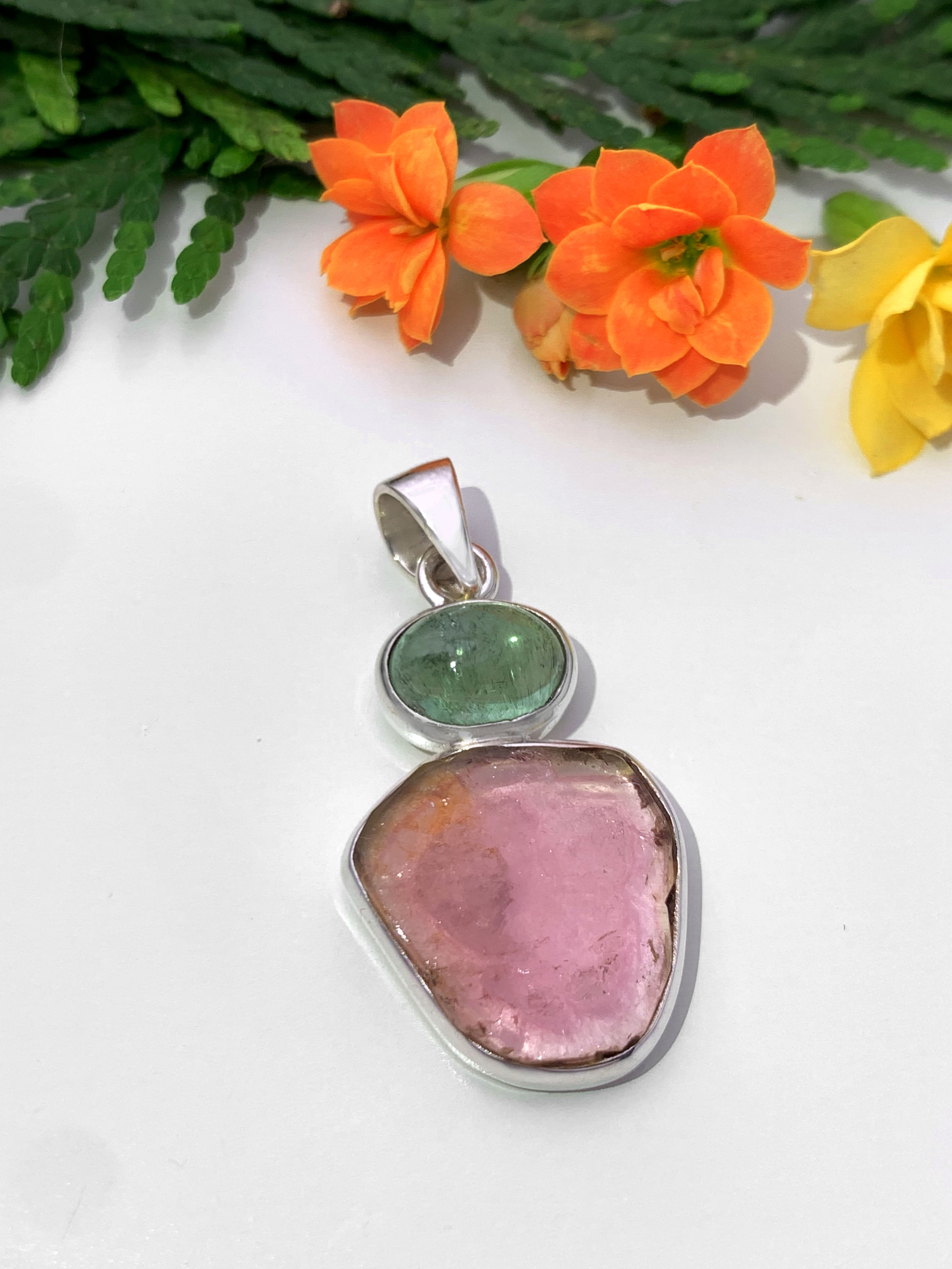 Watermelon Tourmaline Pendant
