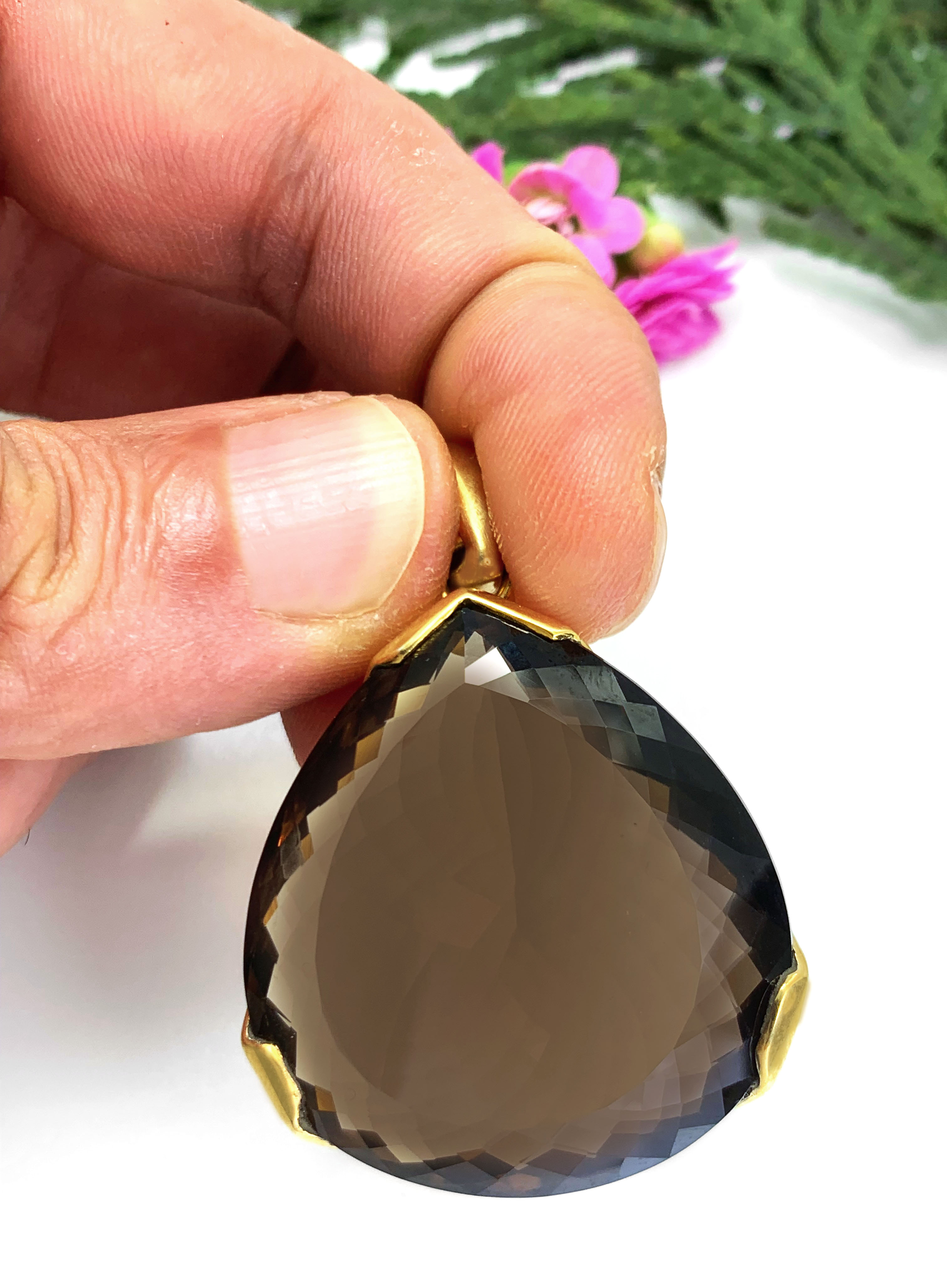 Smoky Quartz Pendant - XL