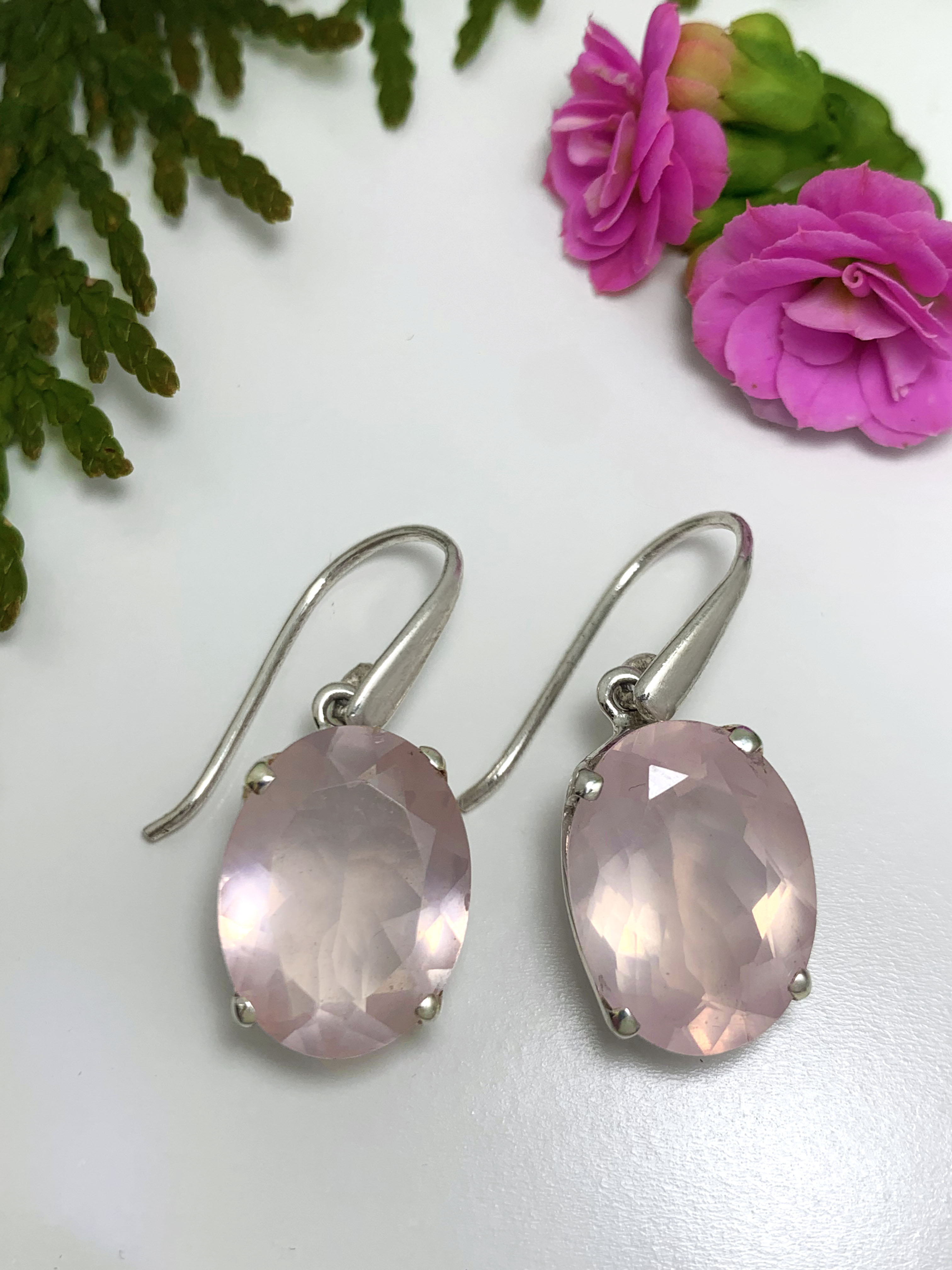 rosequarz-ohrhaenger-rosenquartz-earrings-ohr00891 Rose Quartz Earrings