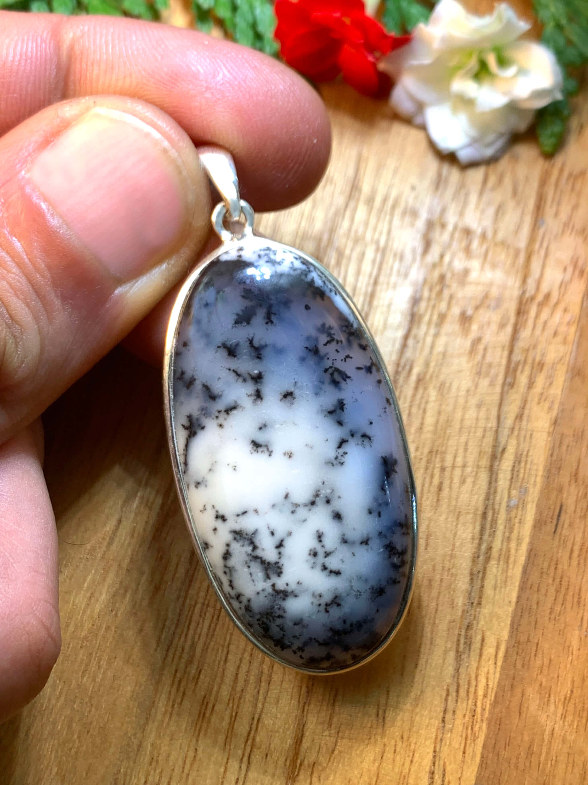 Dendritic Agate Pendant