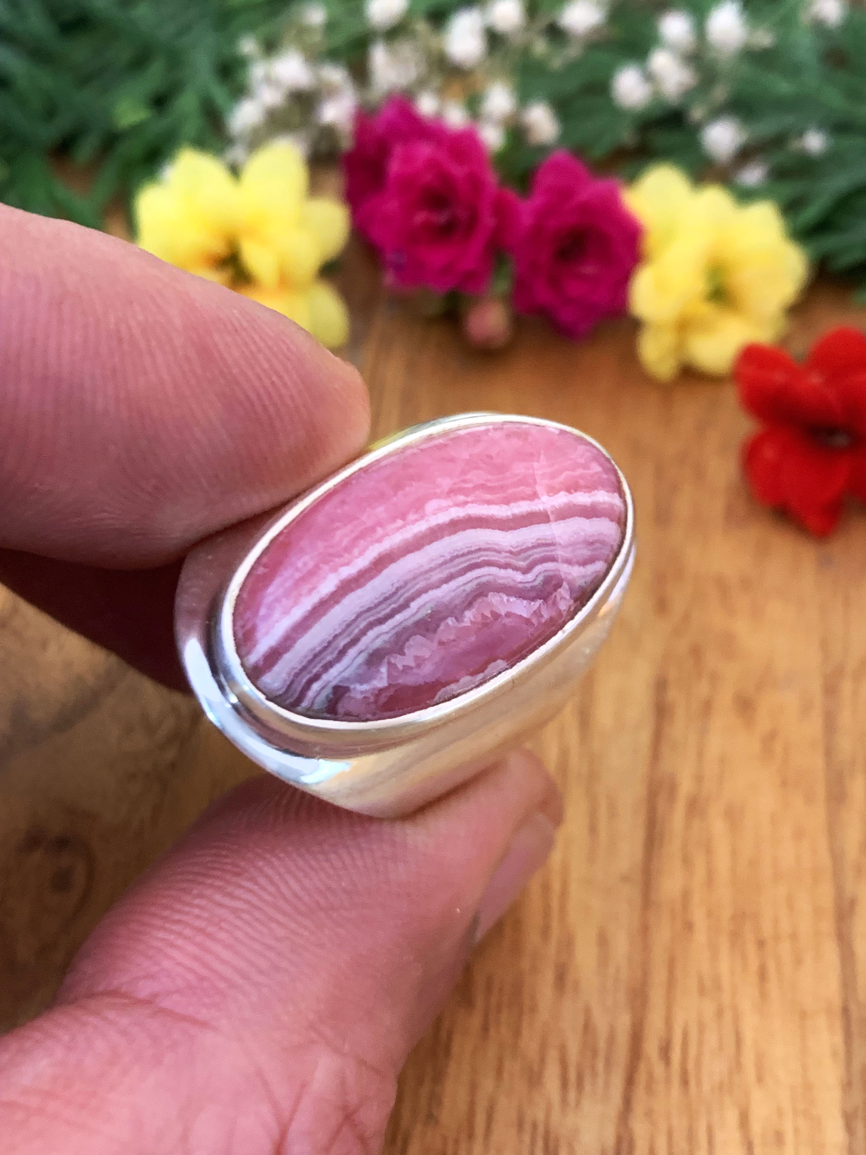 Rhodochrosit Ring