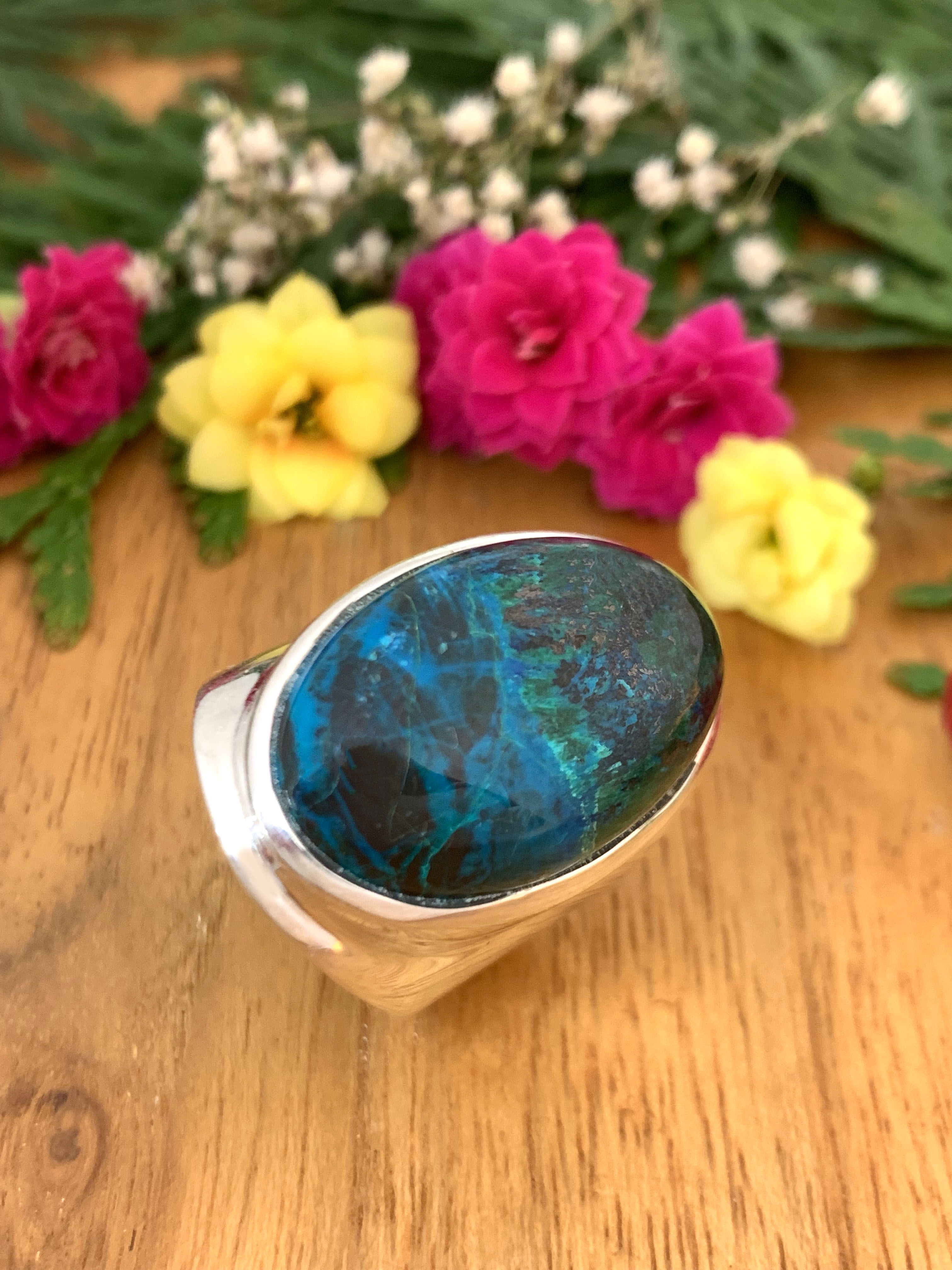 Shattuckite Ring