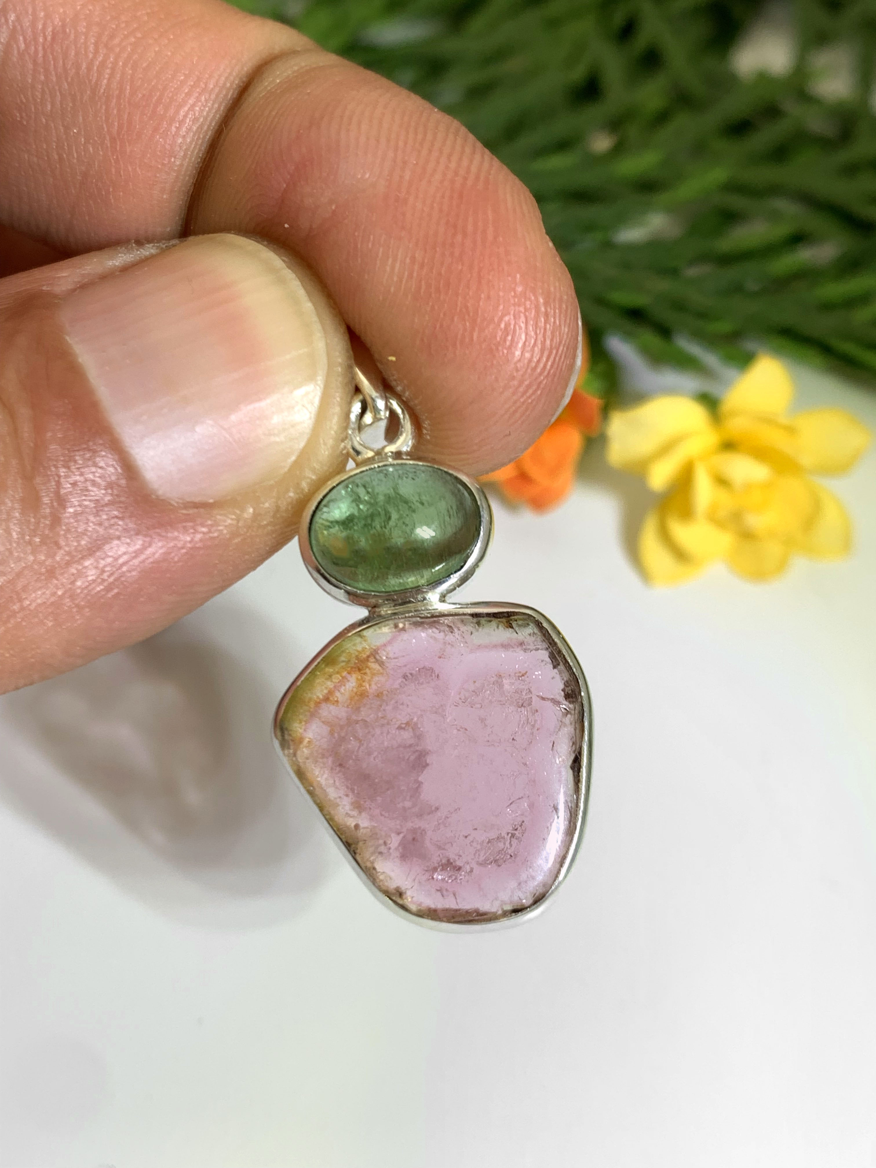 Watermelon Tourmaline Pendant