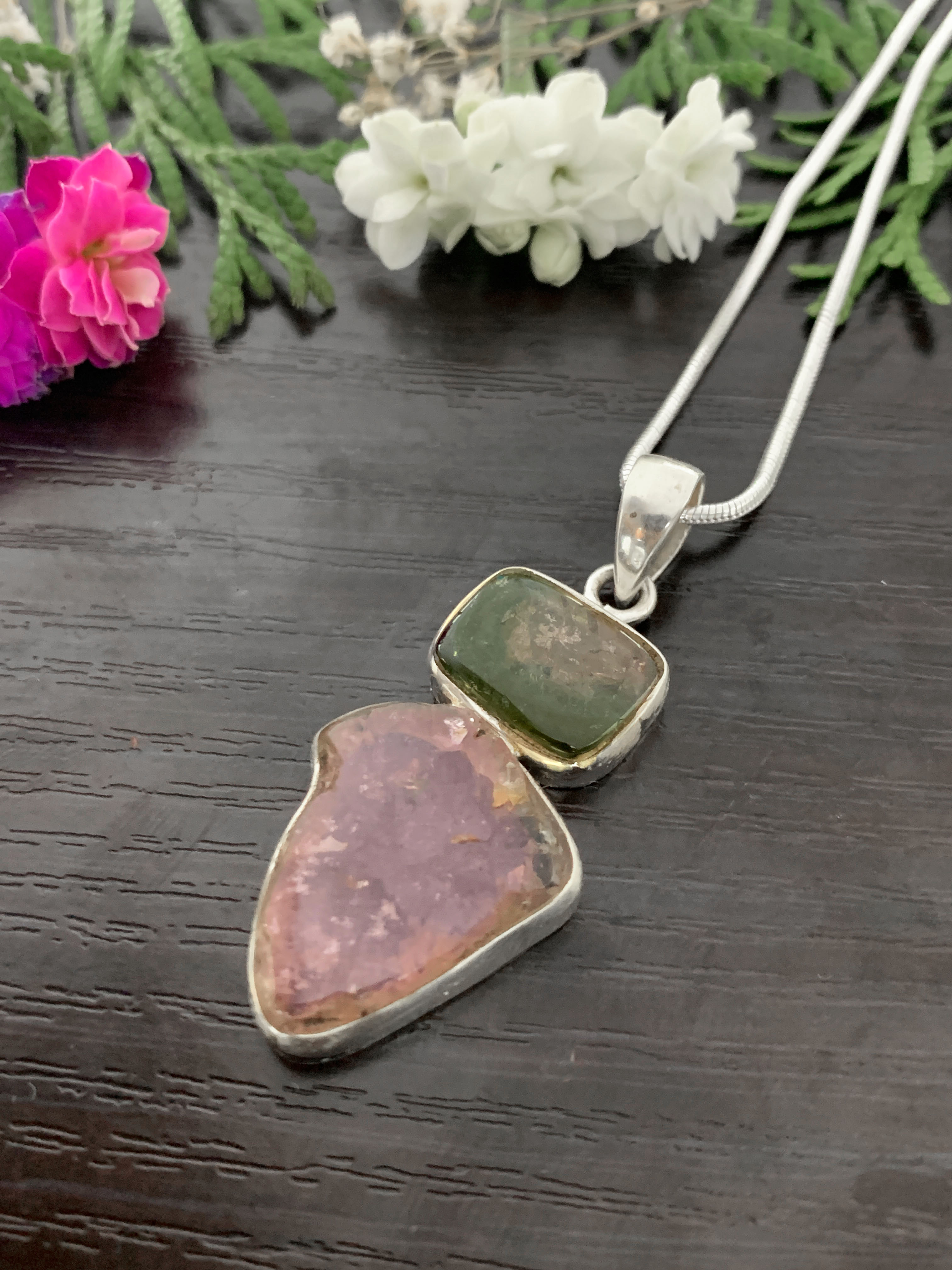 Watermelon Tourmaline Pendant