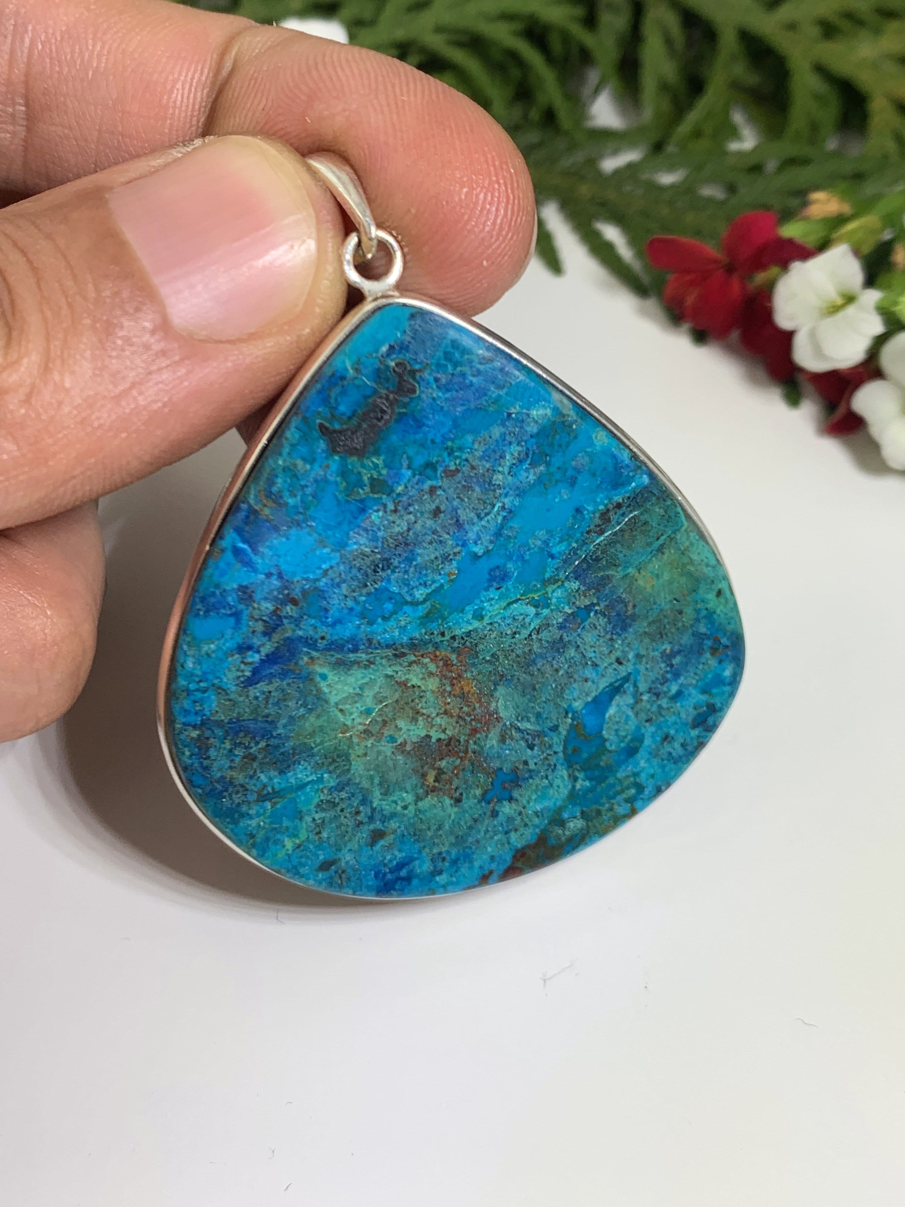 Shattuckite Pendant