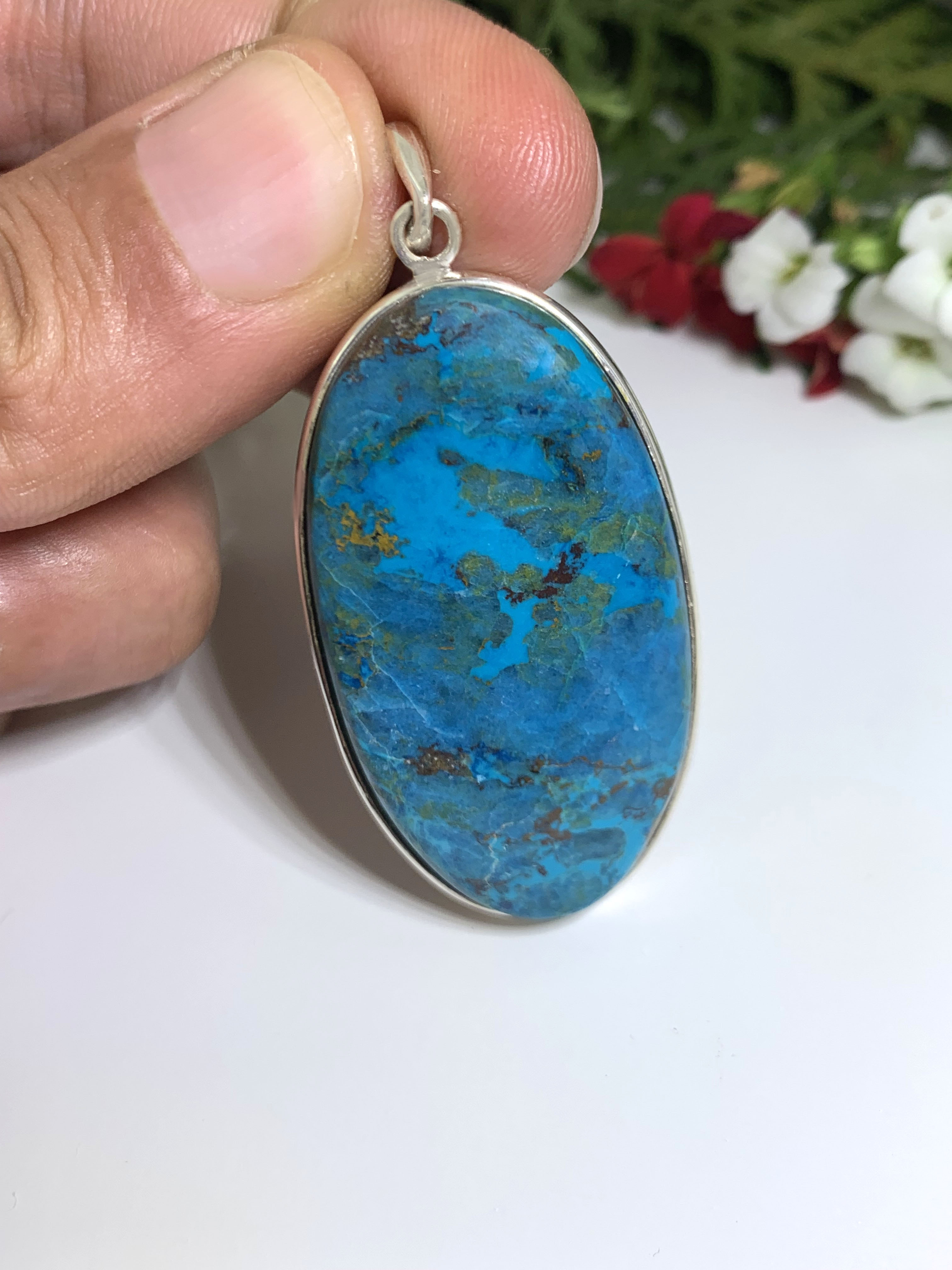 Shattuckite Pendant