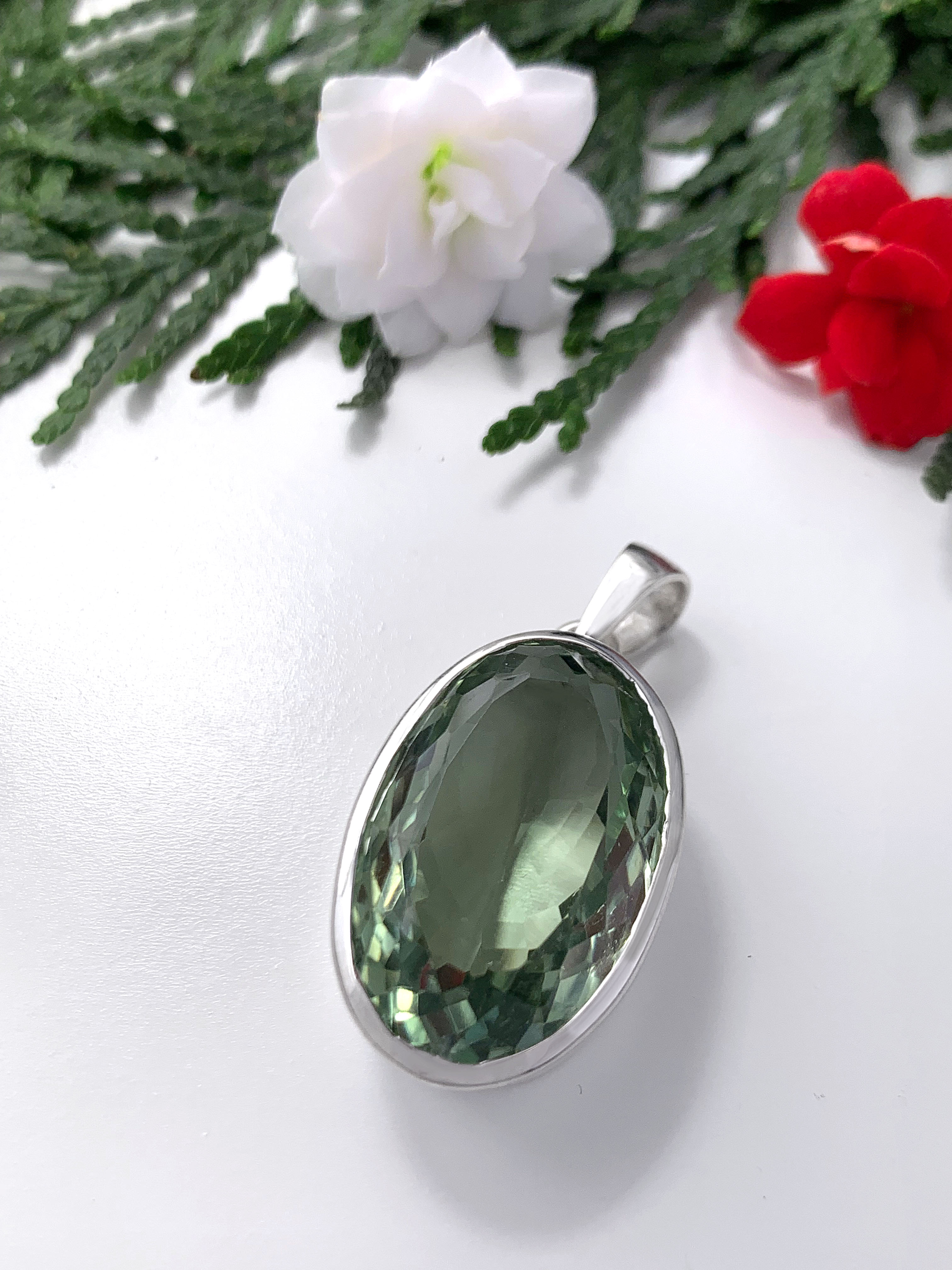 Green Amethyst Pendant