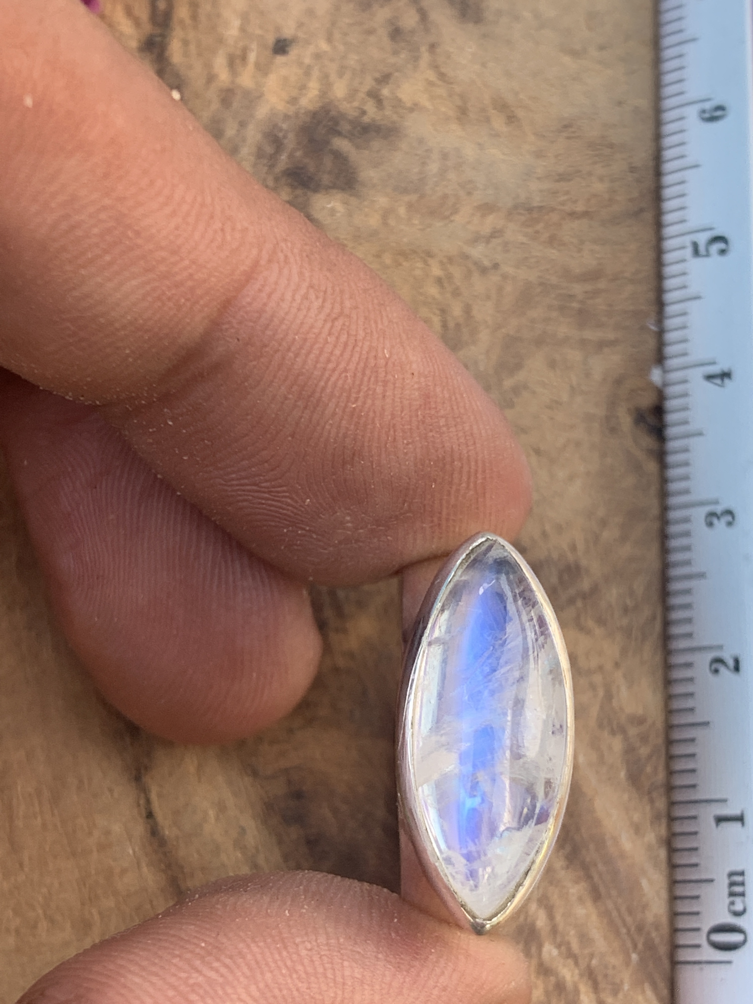 Rainbow Moonstone Ring - 61