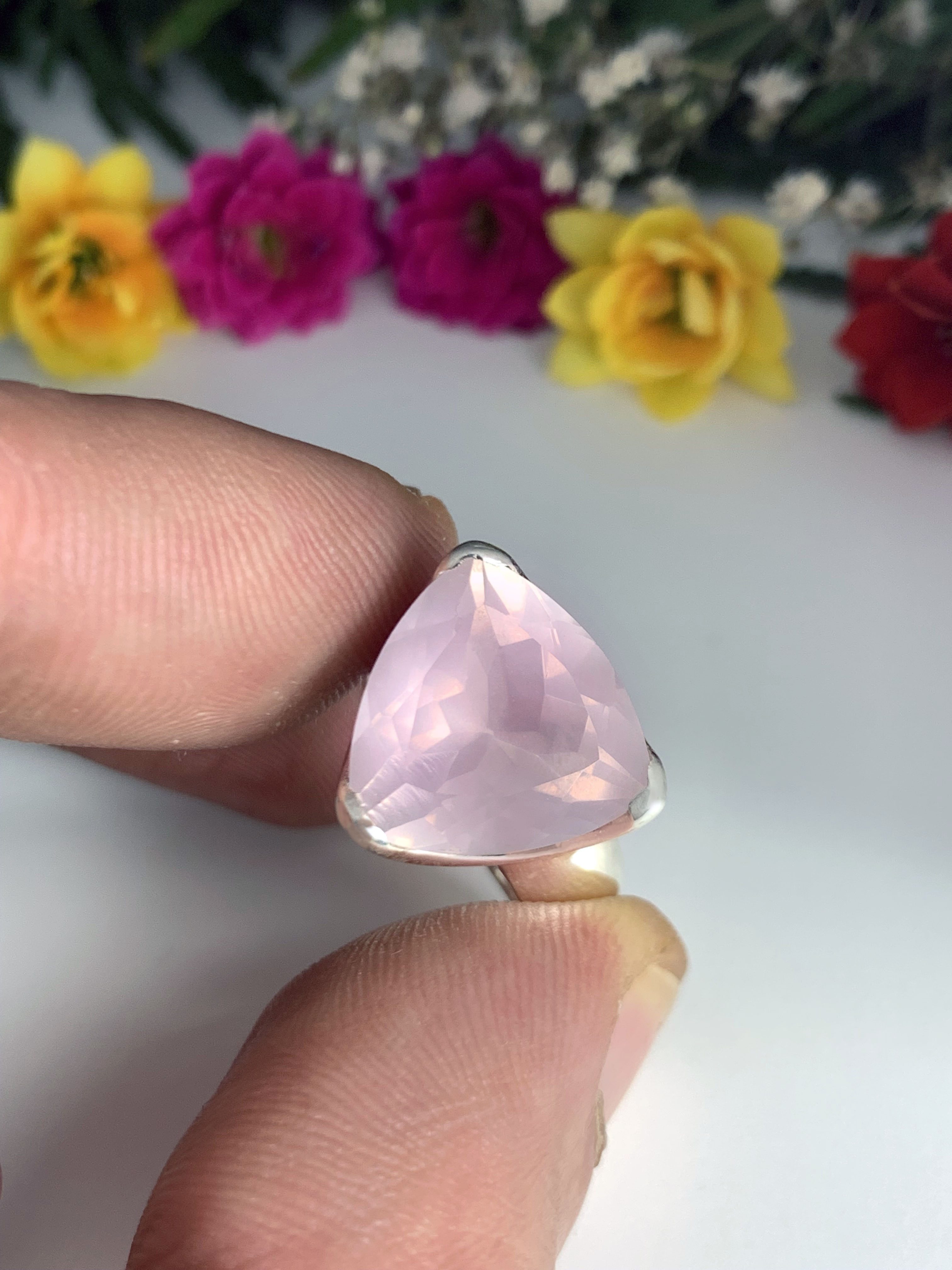 Rose Quartz Ring - TOP