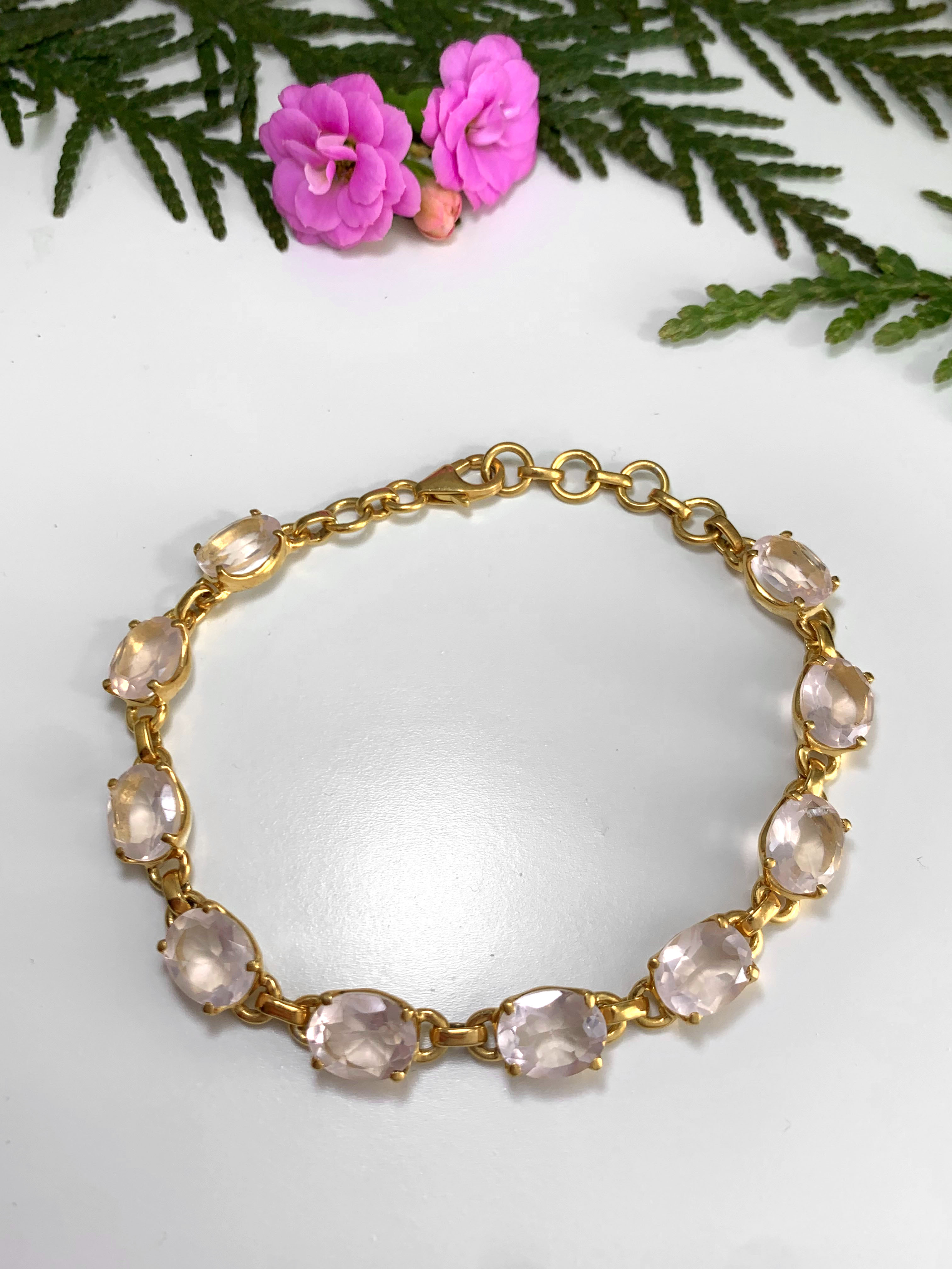rosenquarz-armband-vergoldet-rose-quartz-bracelet-gold-plated-ab00344-3 Rose Quartz Bracelet