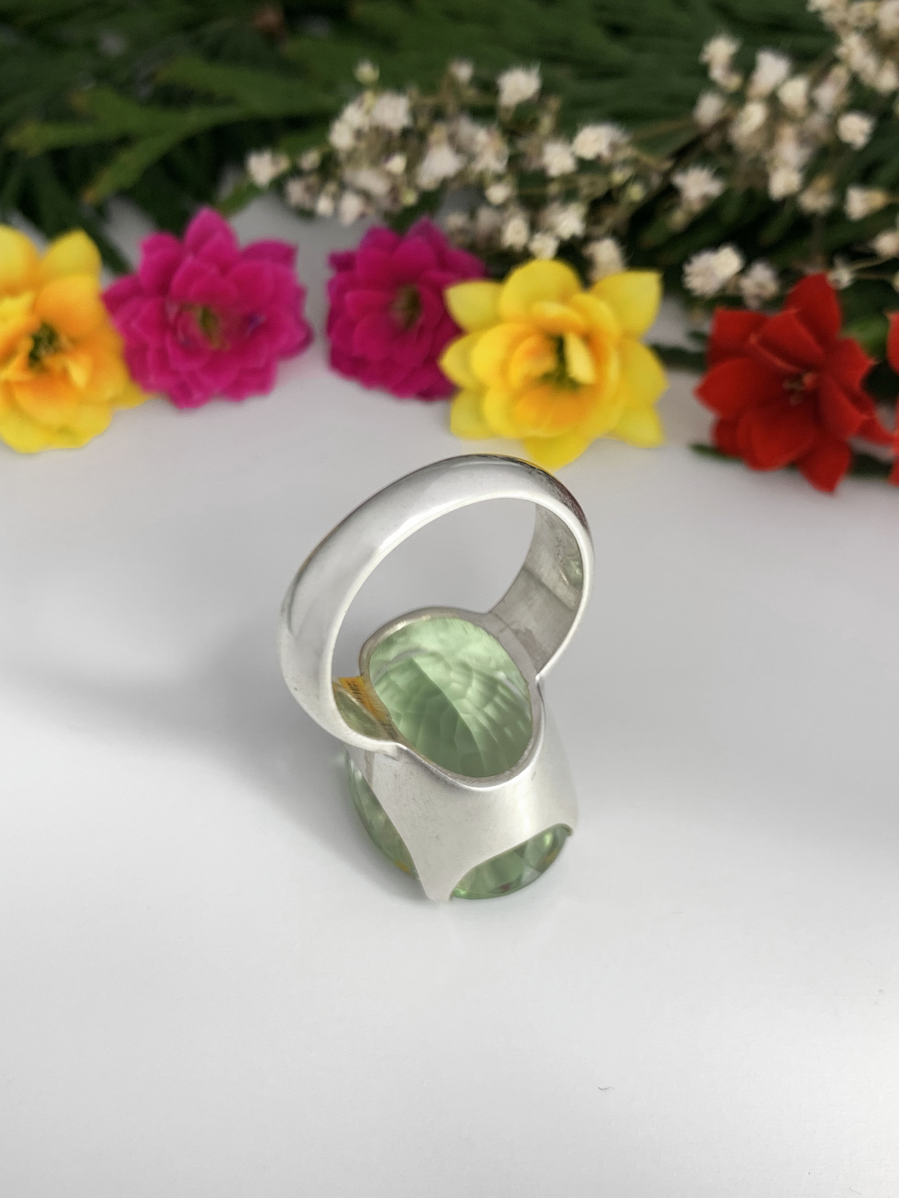 Prasiolith Ring