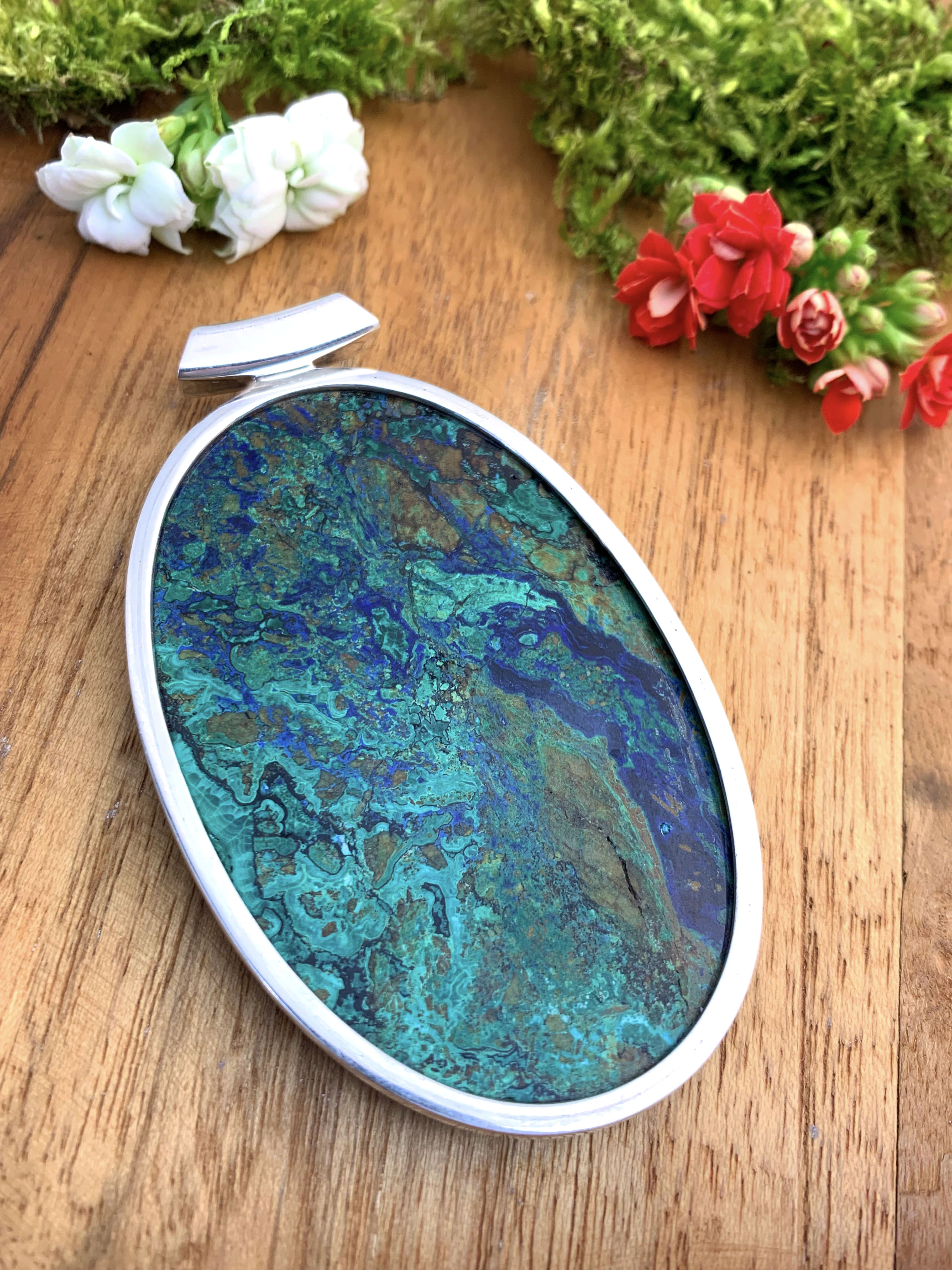 azurit-malachit-anhaenger-azurite-malachite-pendant-ah03111-5 Azurit Malachit Anhänger - XXL