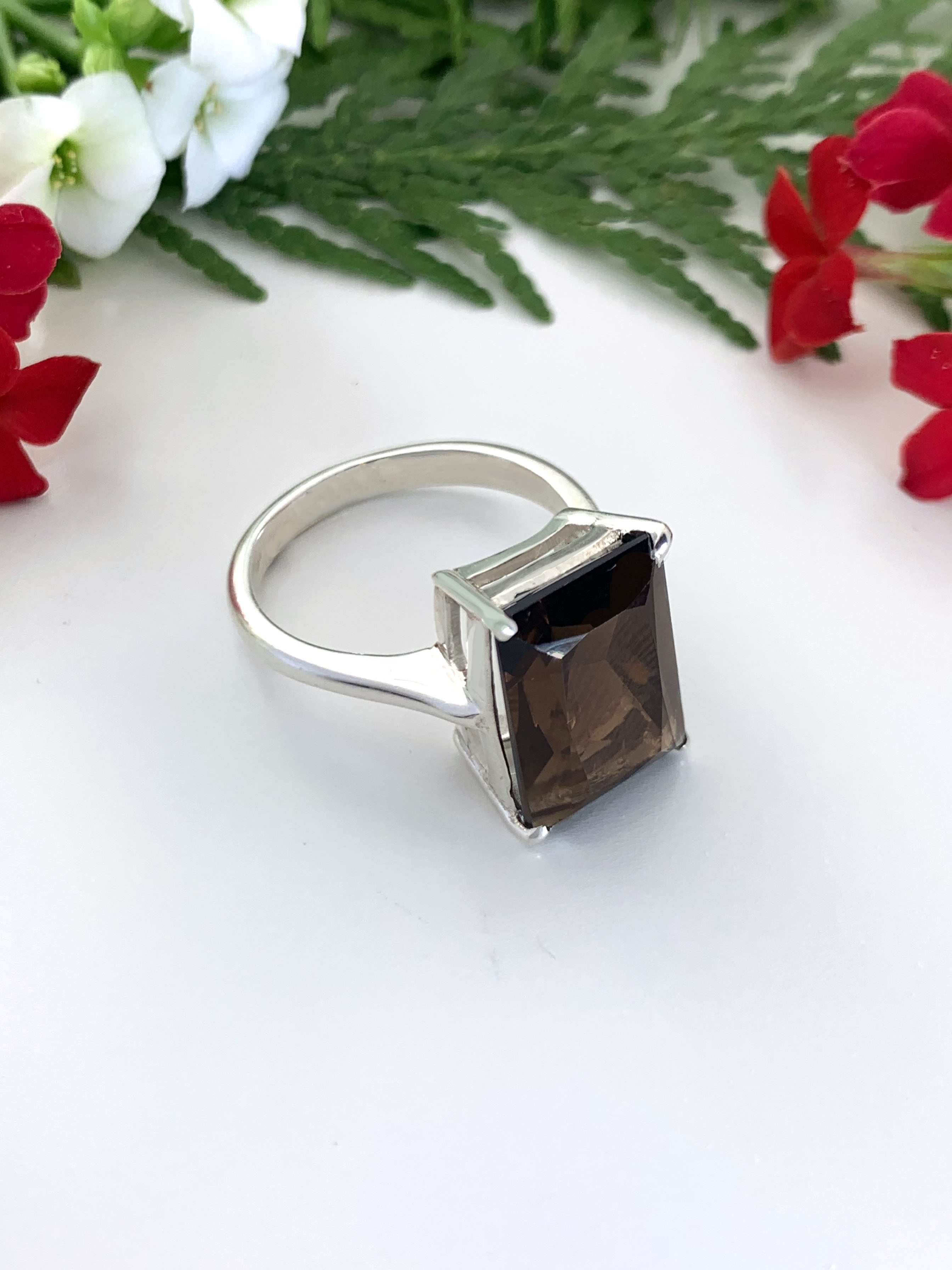 Smooky Quartz Ring
