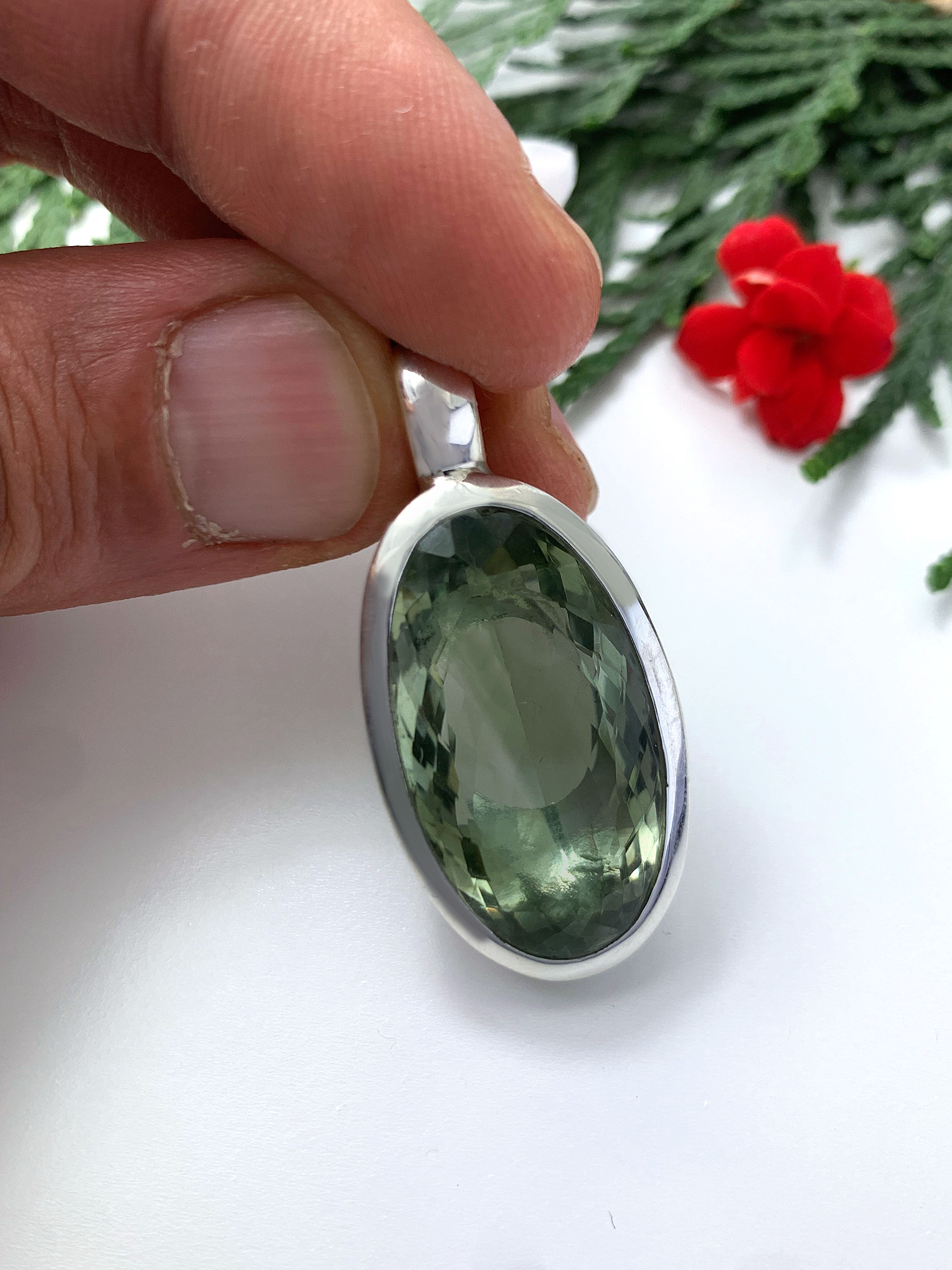 Prasiolith Anhänger