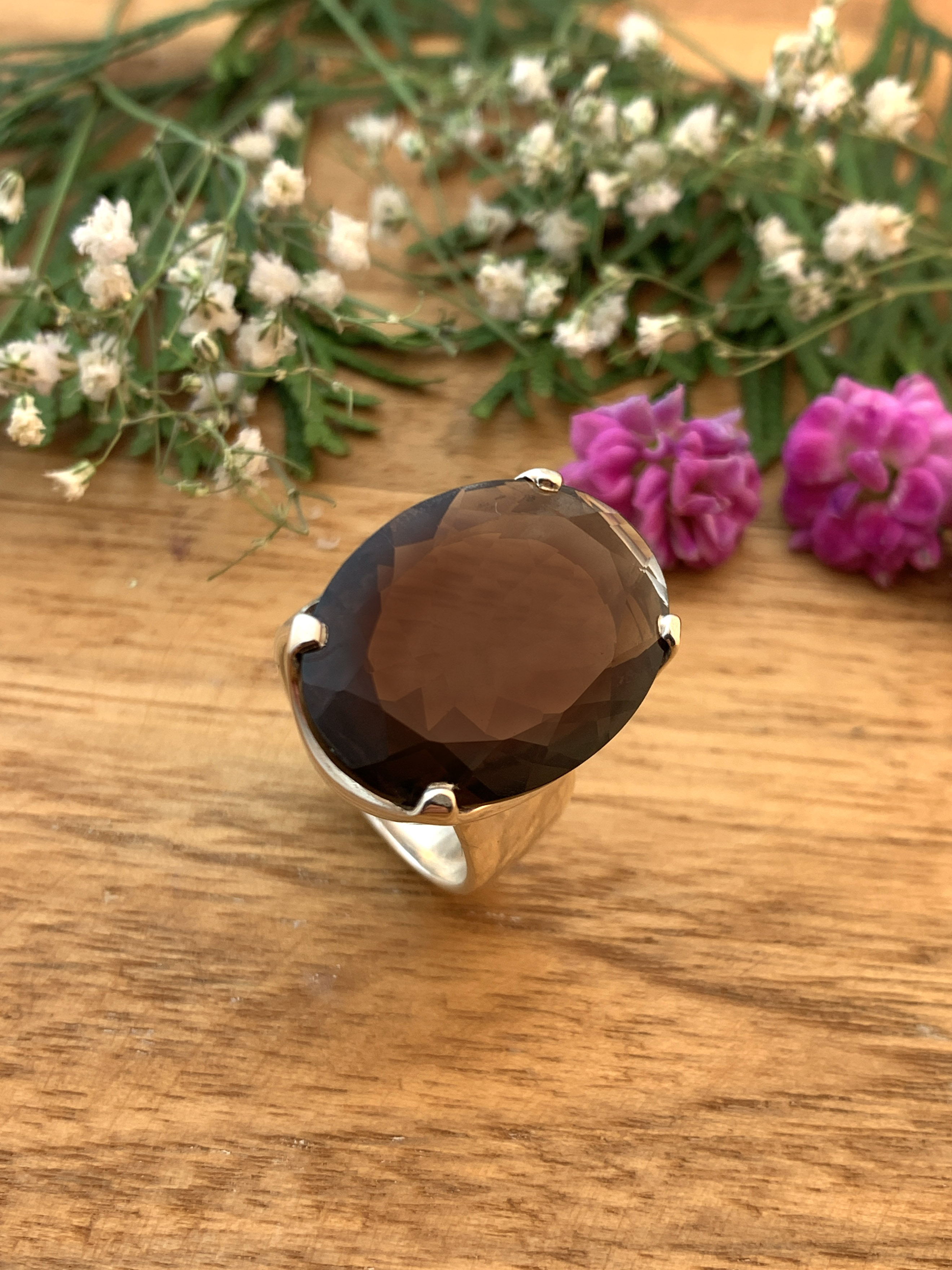 Smoky Quartz Ring - TOP - 60/20