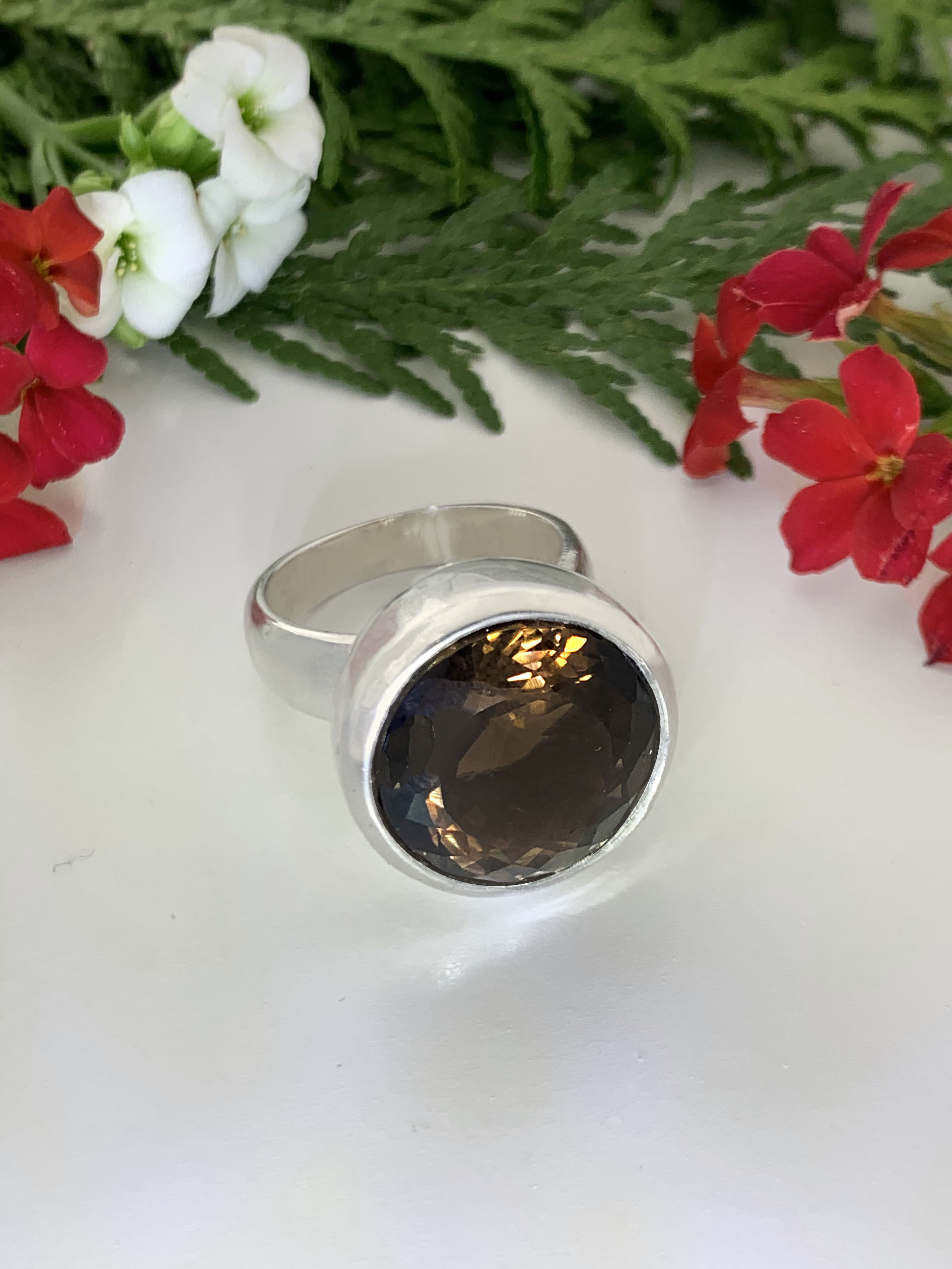 Smooky Quartz Ring