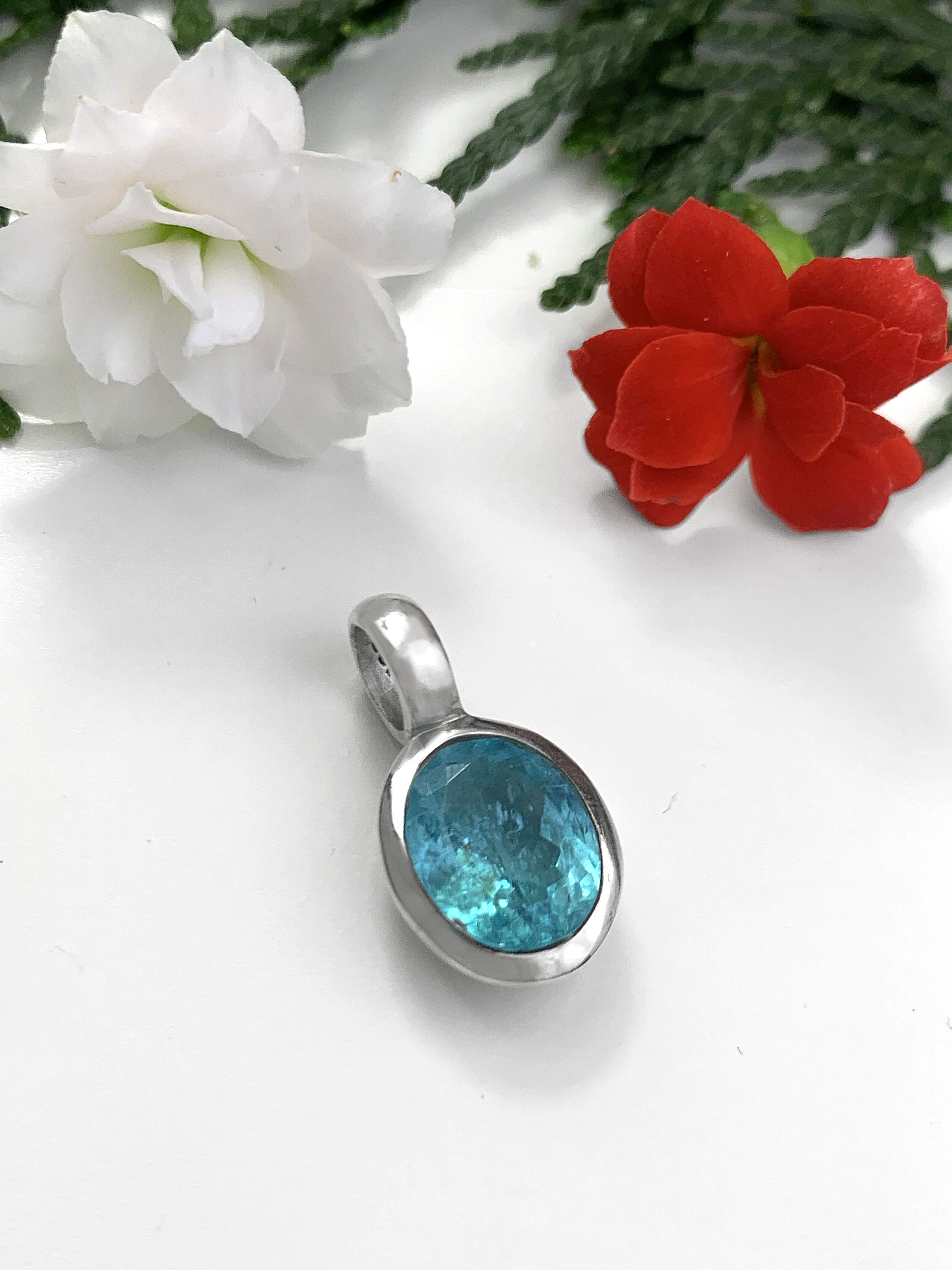 Paraiba Apatite Pendant