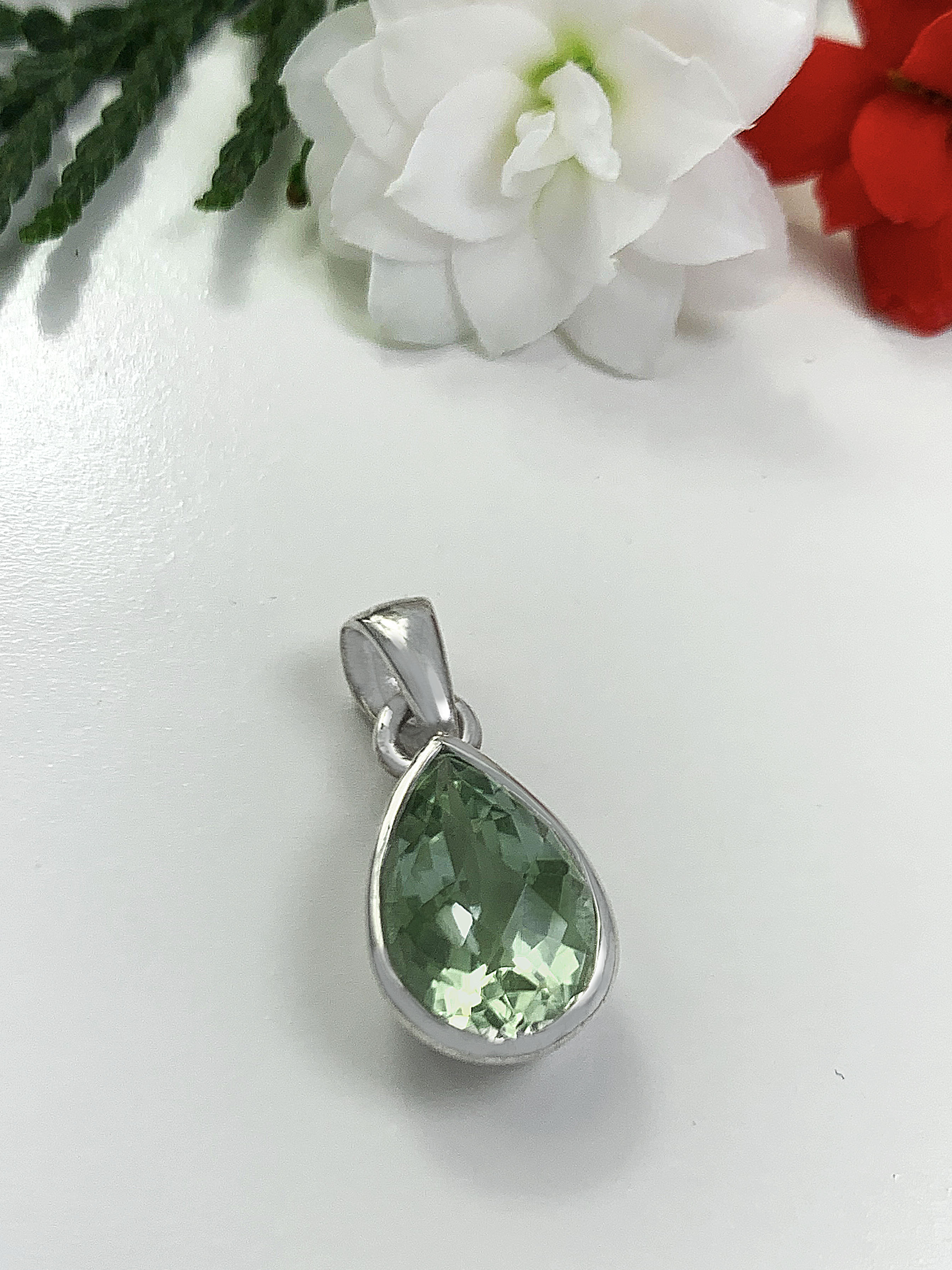 Green Amethyst Pendant