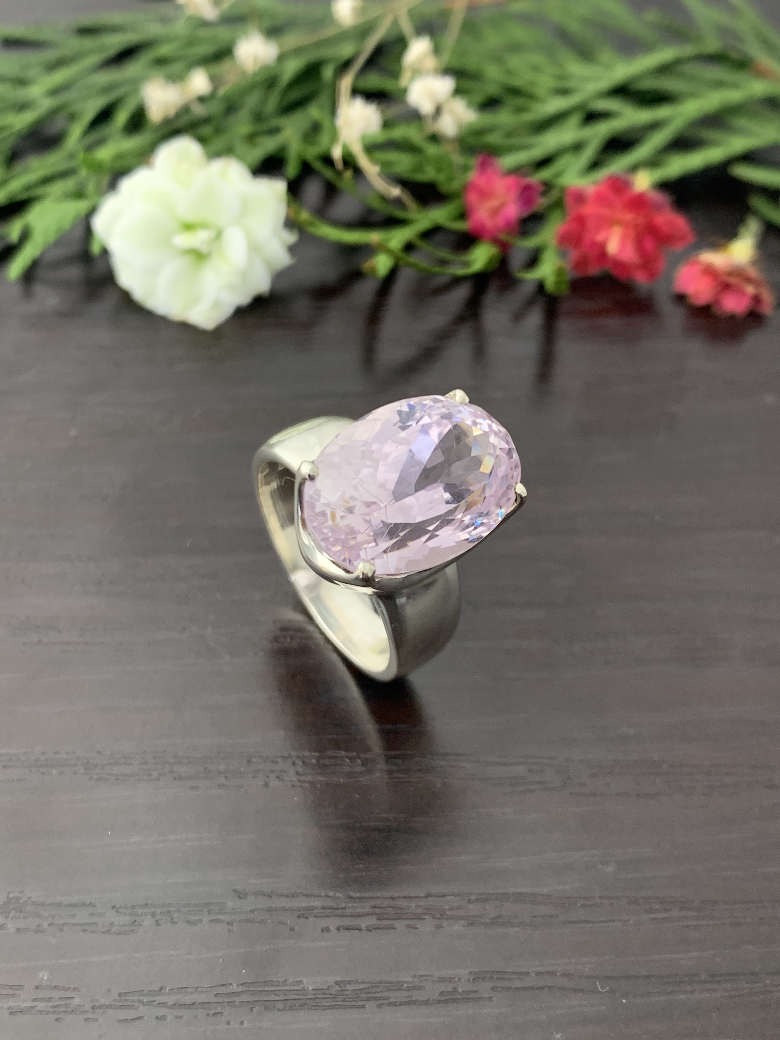 kunzit-ring-kunzite-ring-r01789 Kunzit Ring - TOP - 60