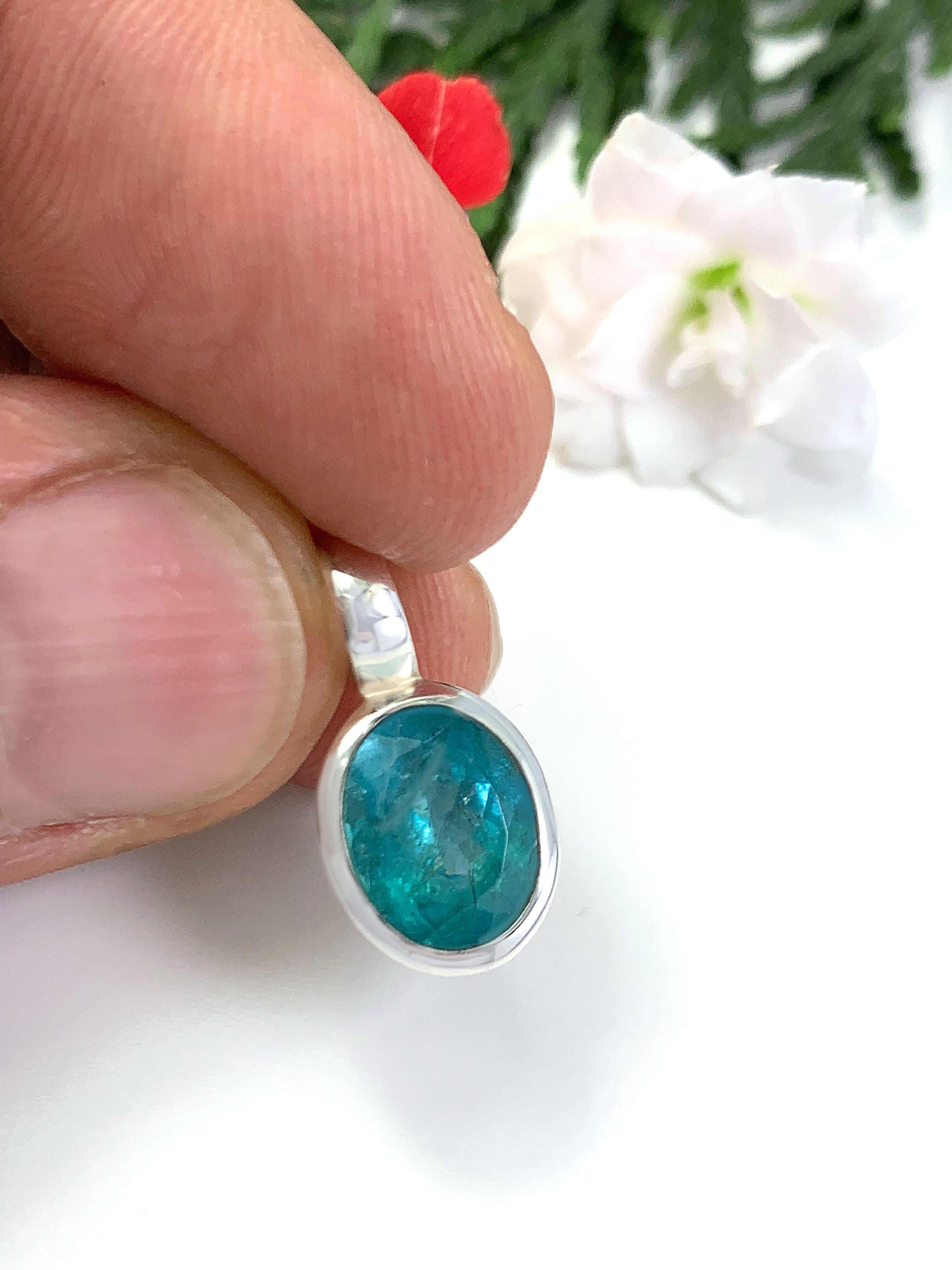 Paraiba Apatite Pendant