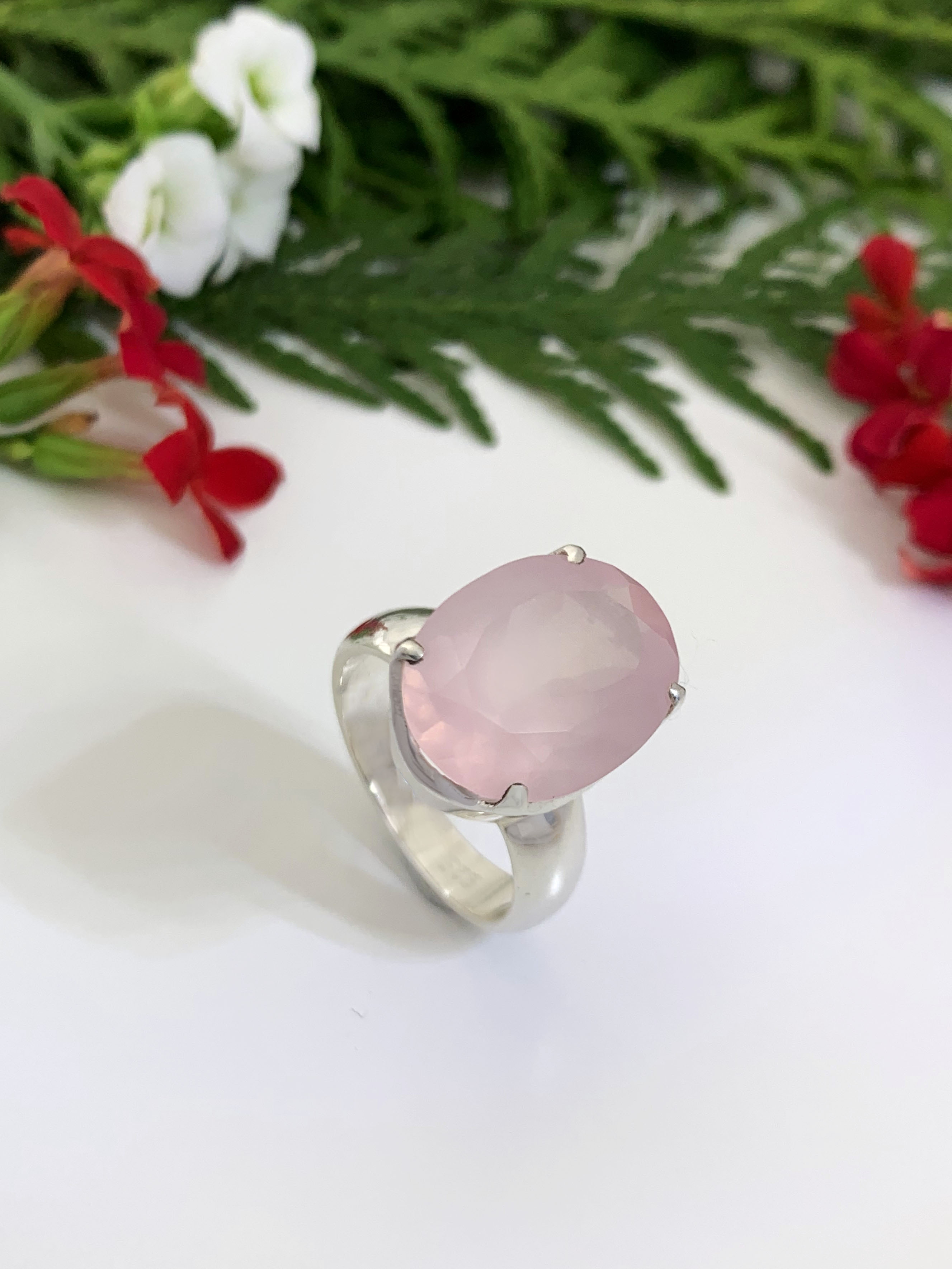 rosenquarz-ring-rose-quartz-ring-r02257 Rosenquarz Ring