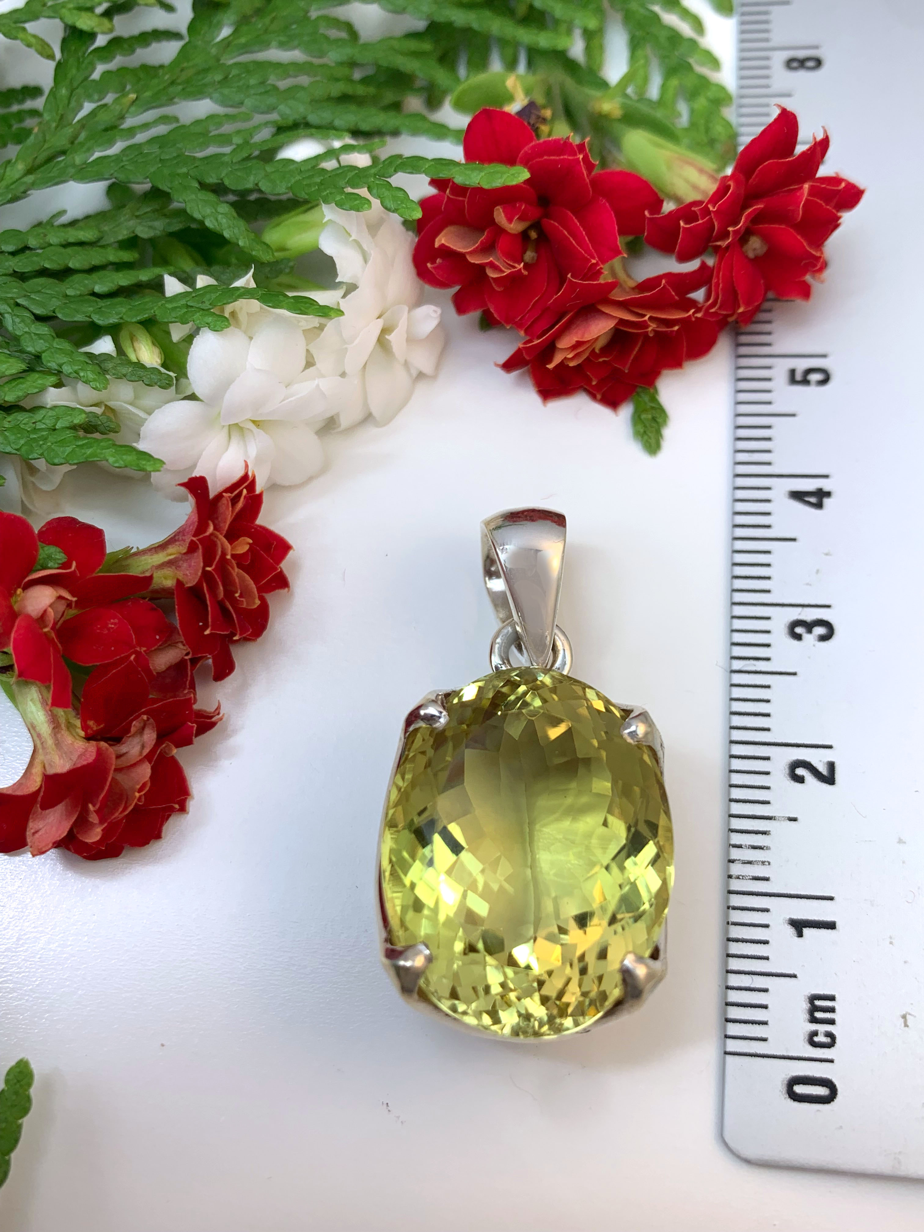 Lemon Quartz Pendant - TOP