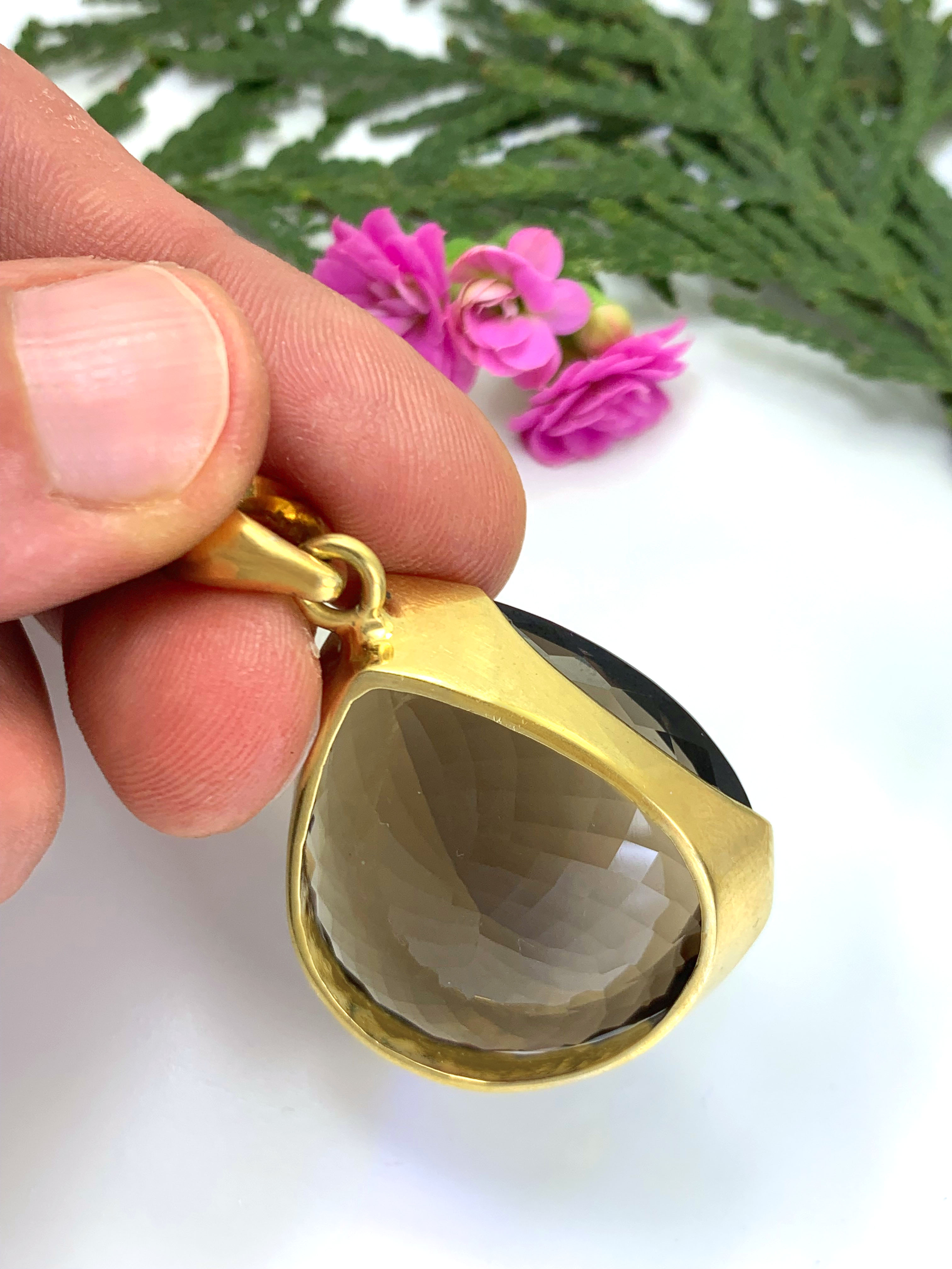 Smoky Quartz Pendant - XL
