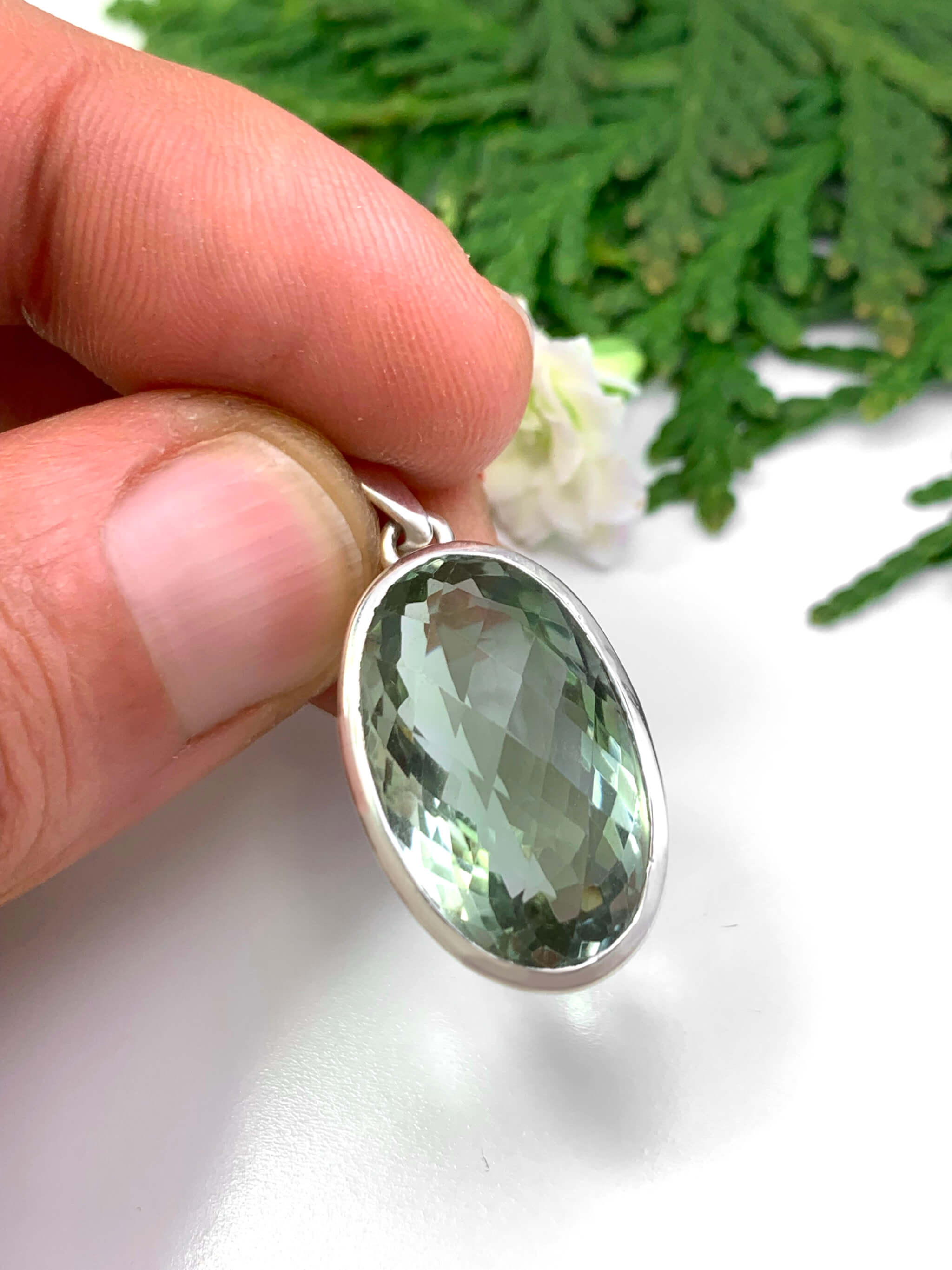 Prasiolith Anhänger 
