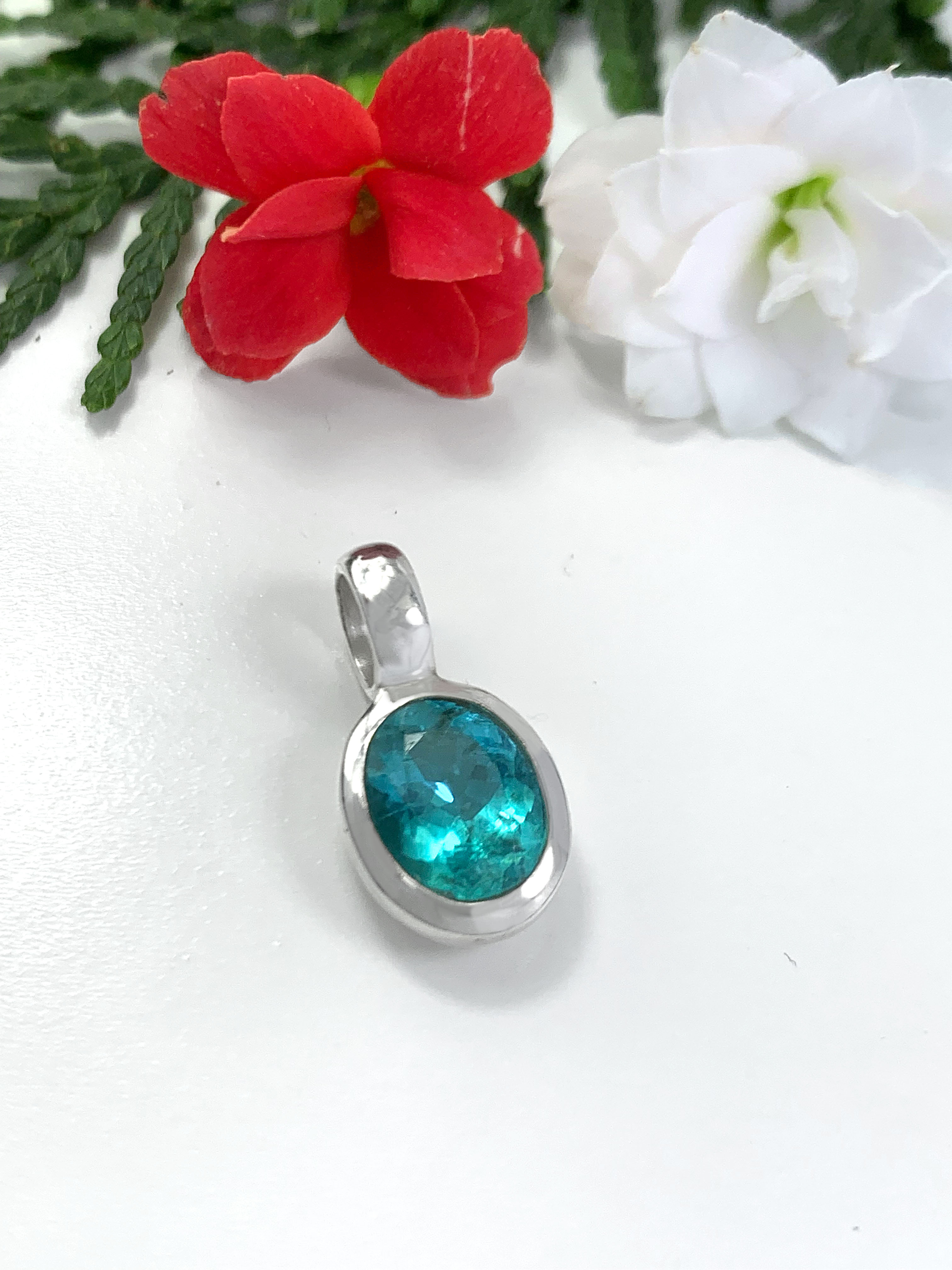Paraiba Apatite Pendant