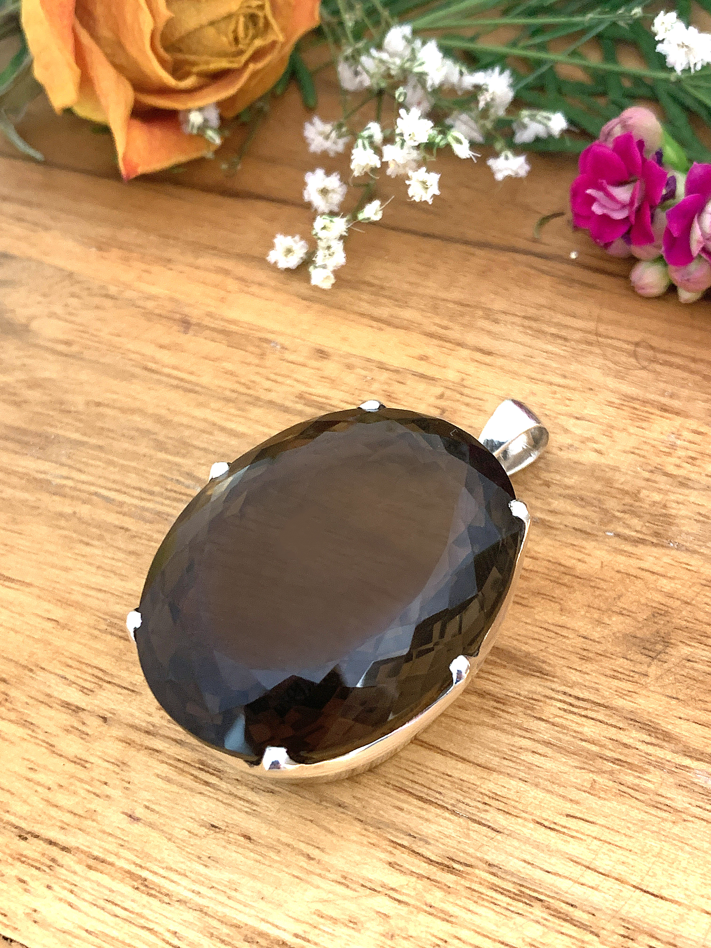 Smoky Quartz Pendant L