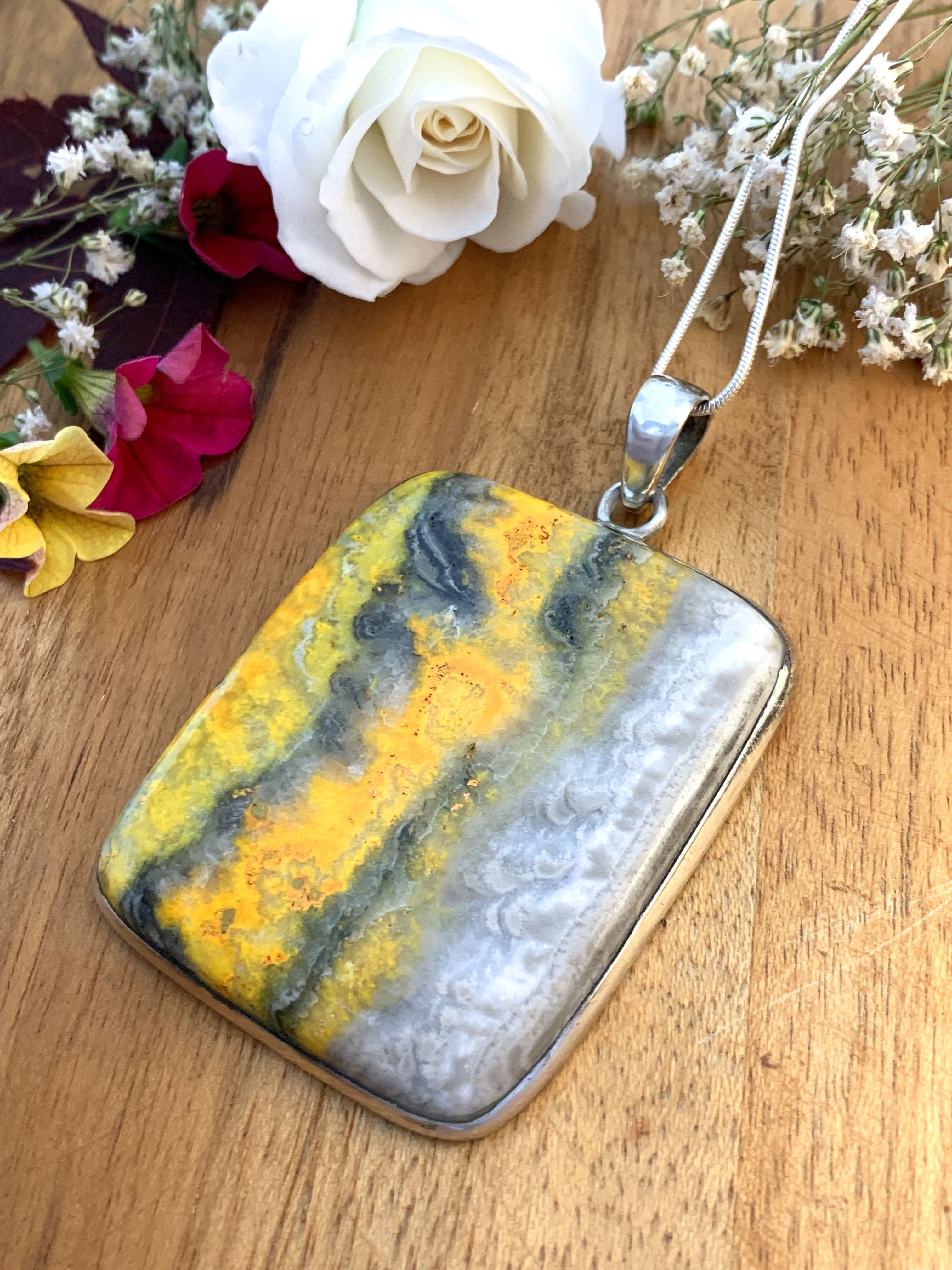 Bumblebee Jasper Pendant