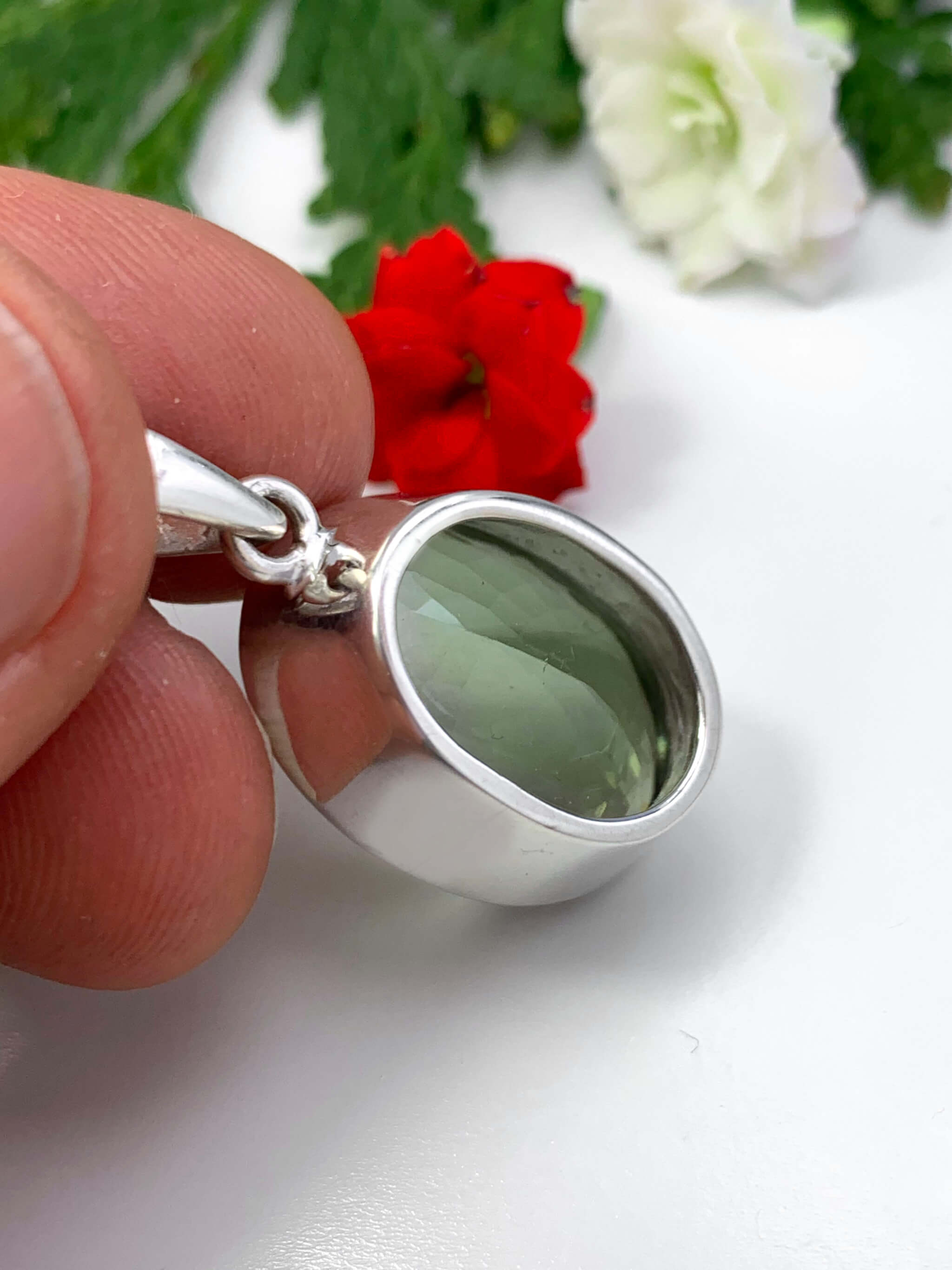 Green Amethyst Pendant 