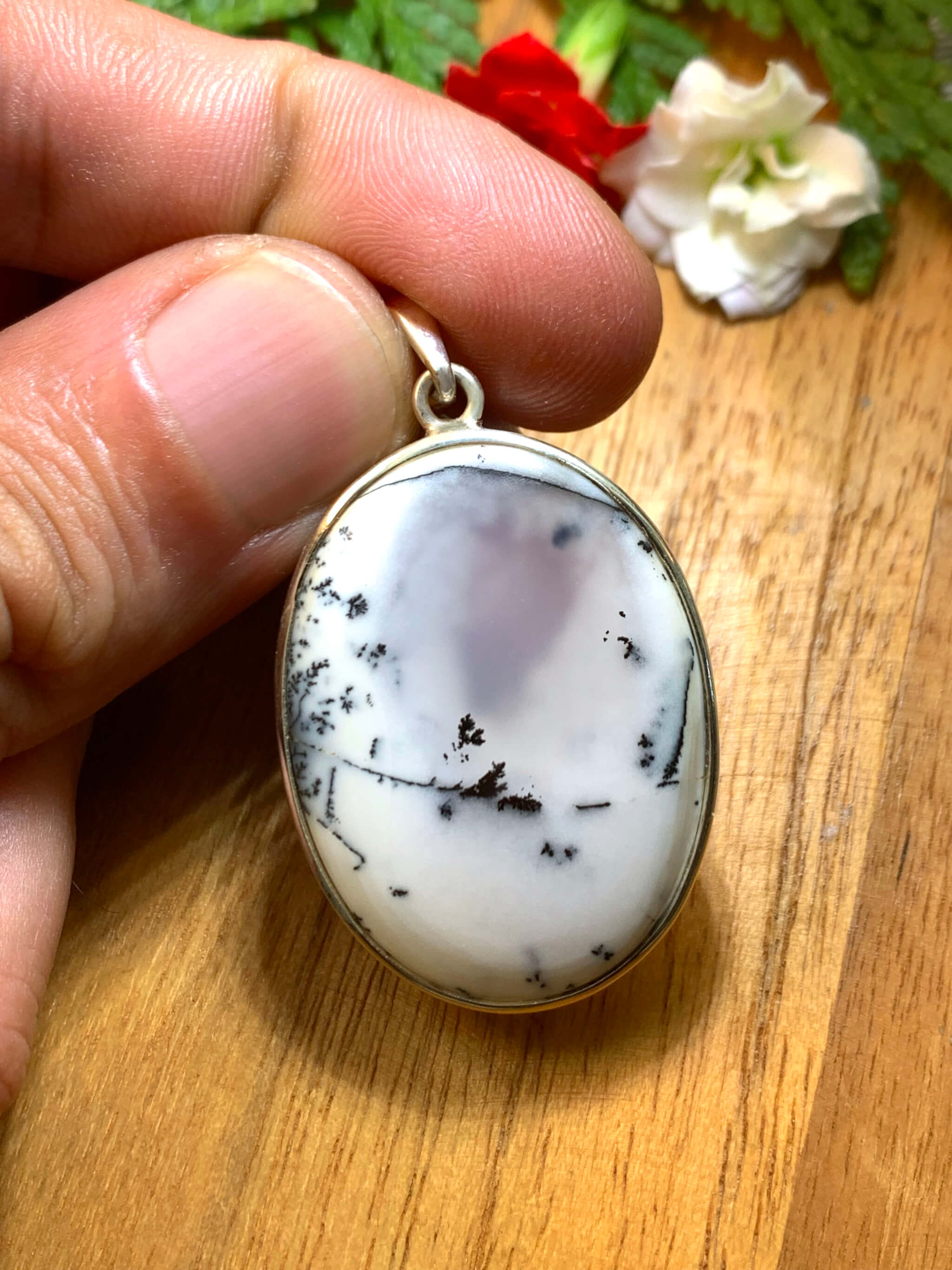 Dendritic Agate Pendant