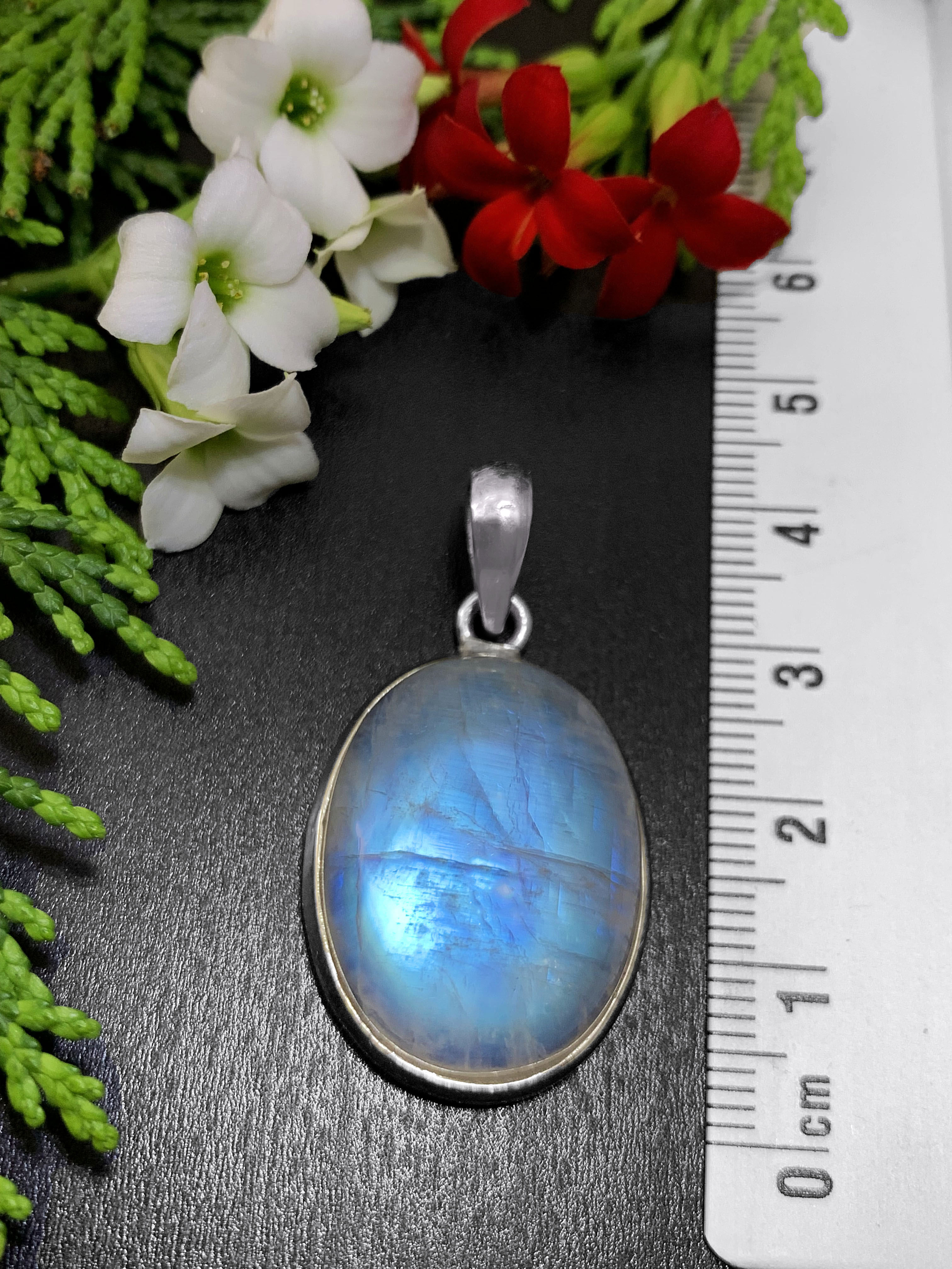 Moonstone Pendant - Rainbow