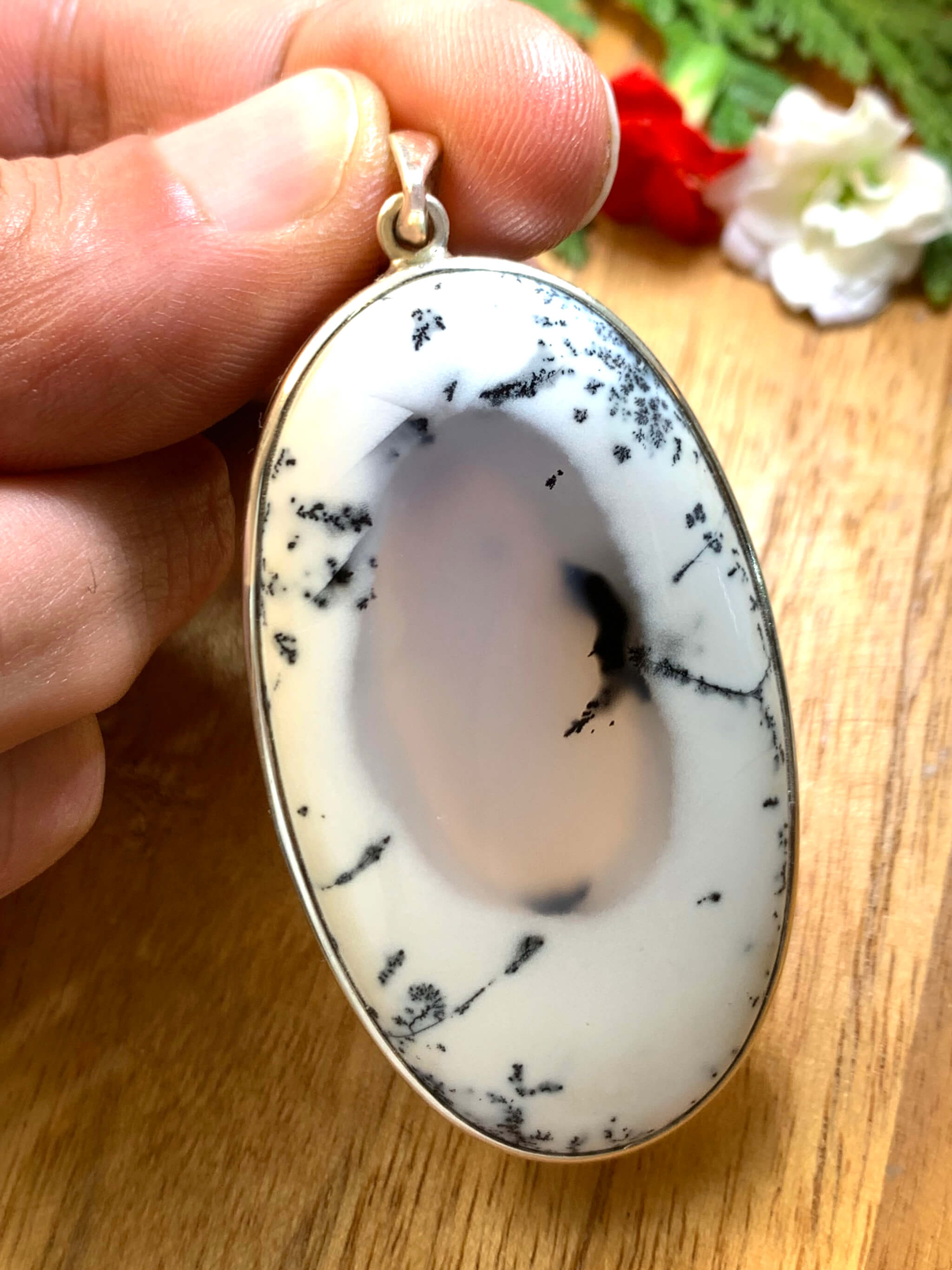 Dendritic Agate Pendant