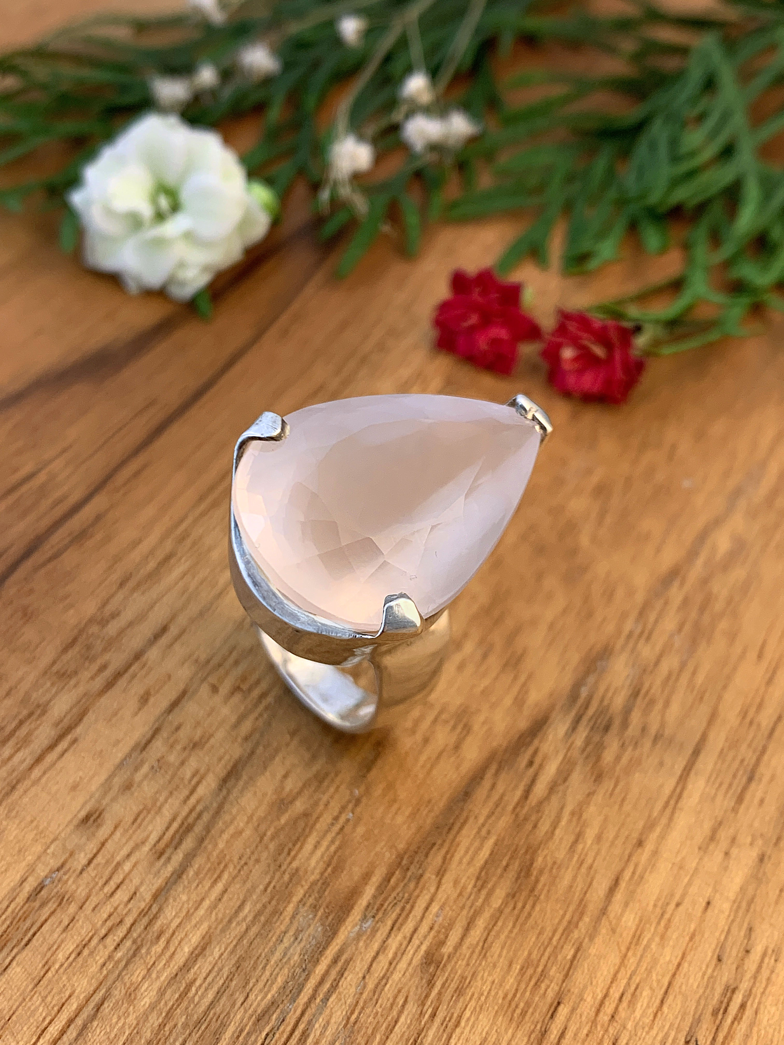 Rose Quartz Ring