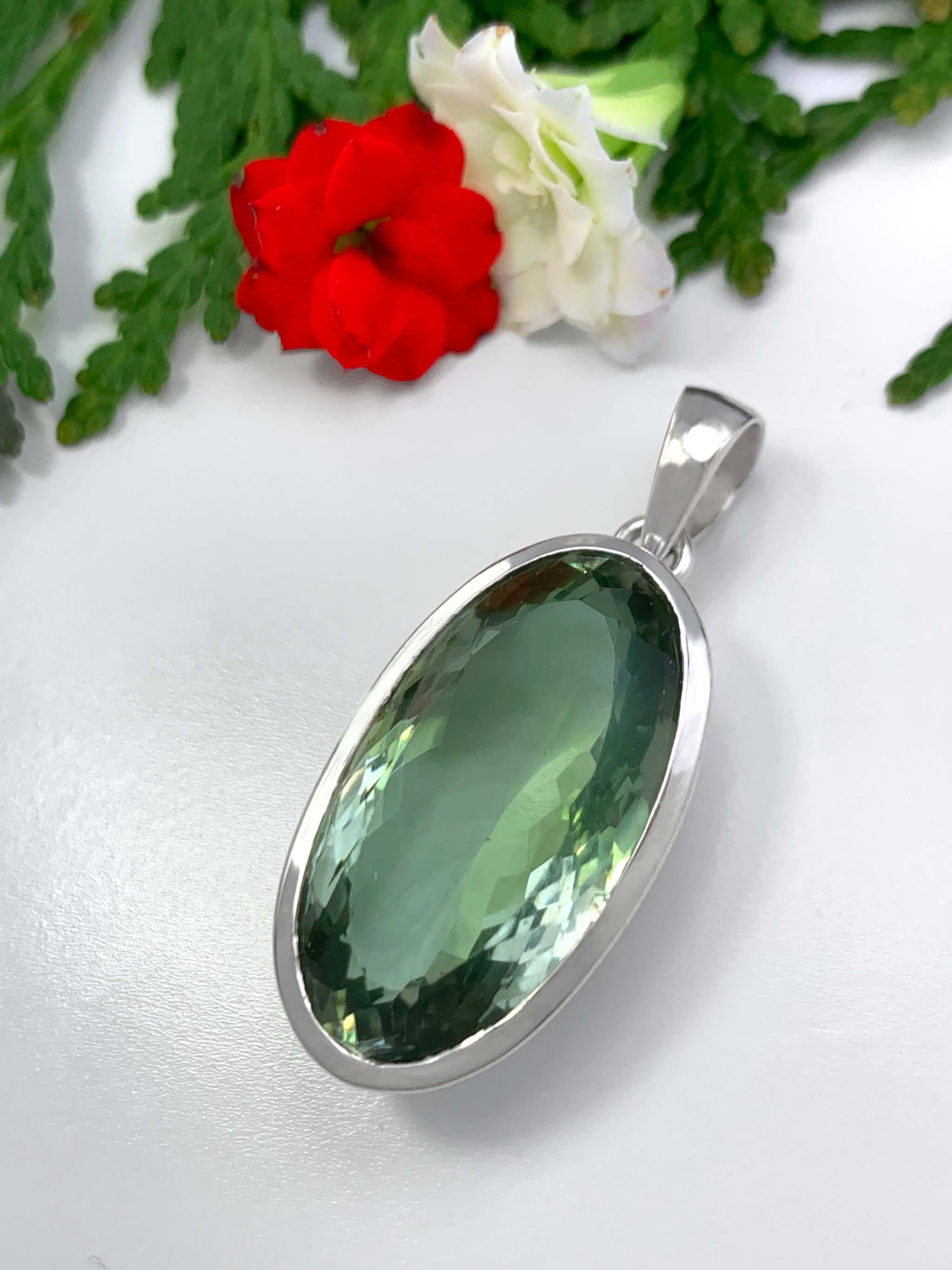 Green Amethyst Pendant 