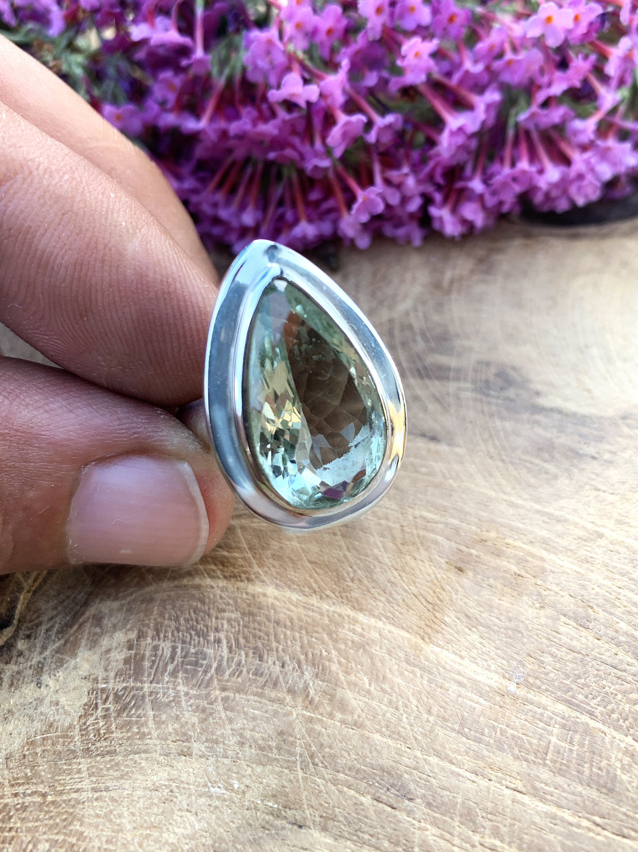 Prasiolith Ring - 52,5