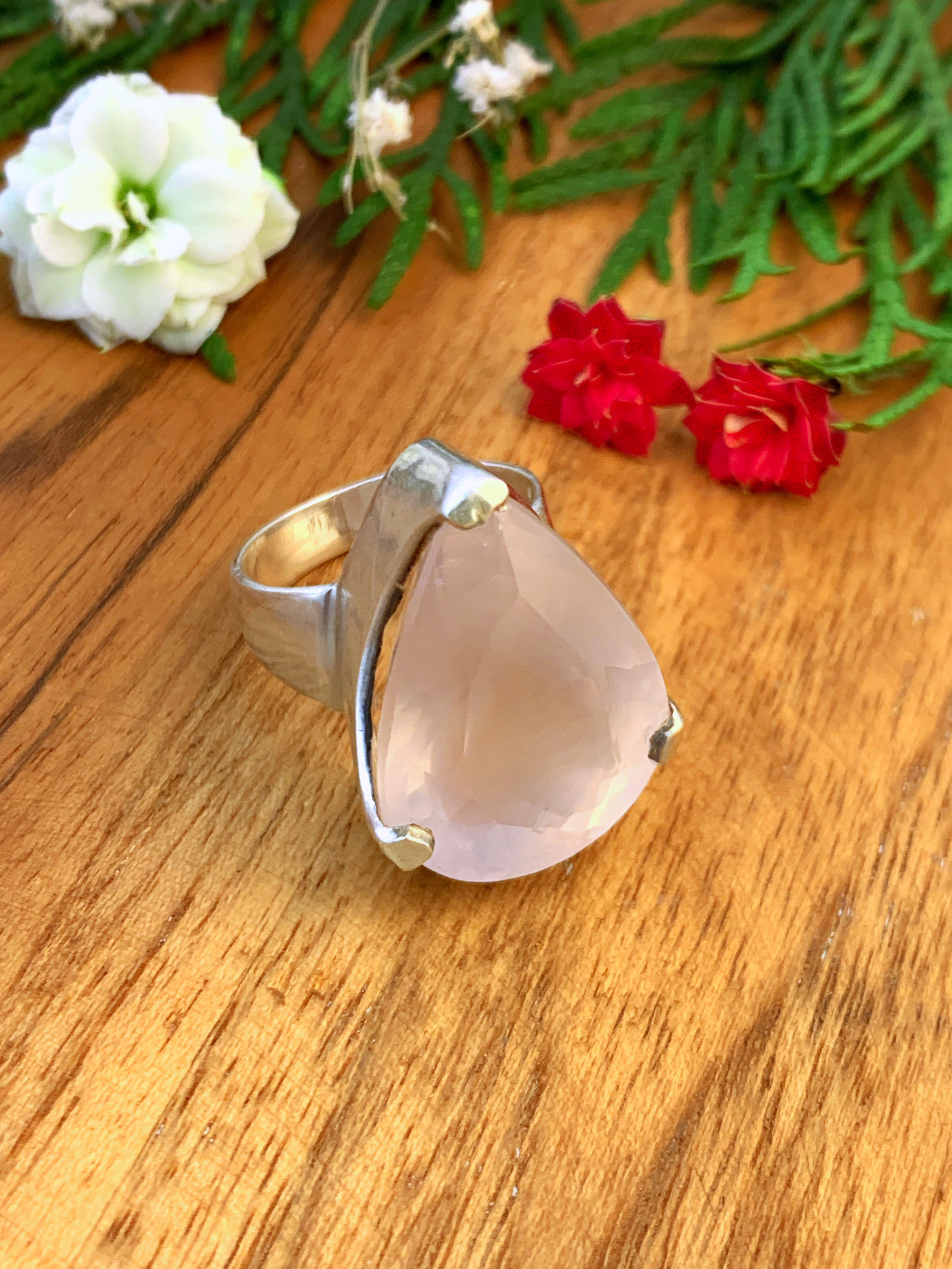Rose Quartz Ring