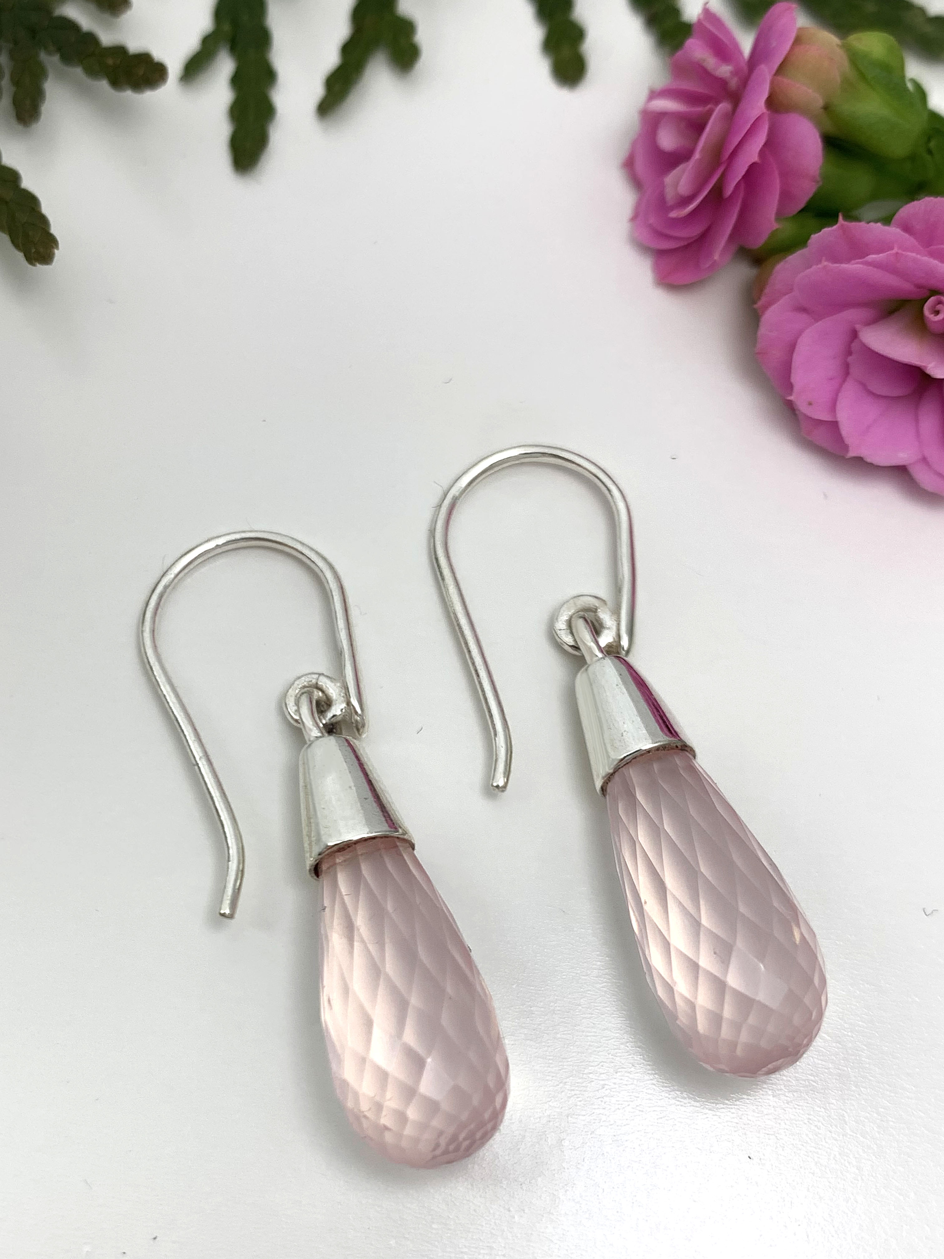 rosequarz-ohrhaenger-rosenquartz-earrings-ohr00892 Rosenquarz Ohrhänger