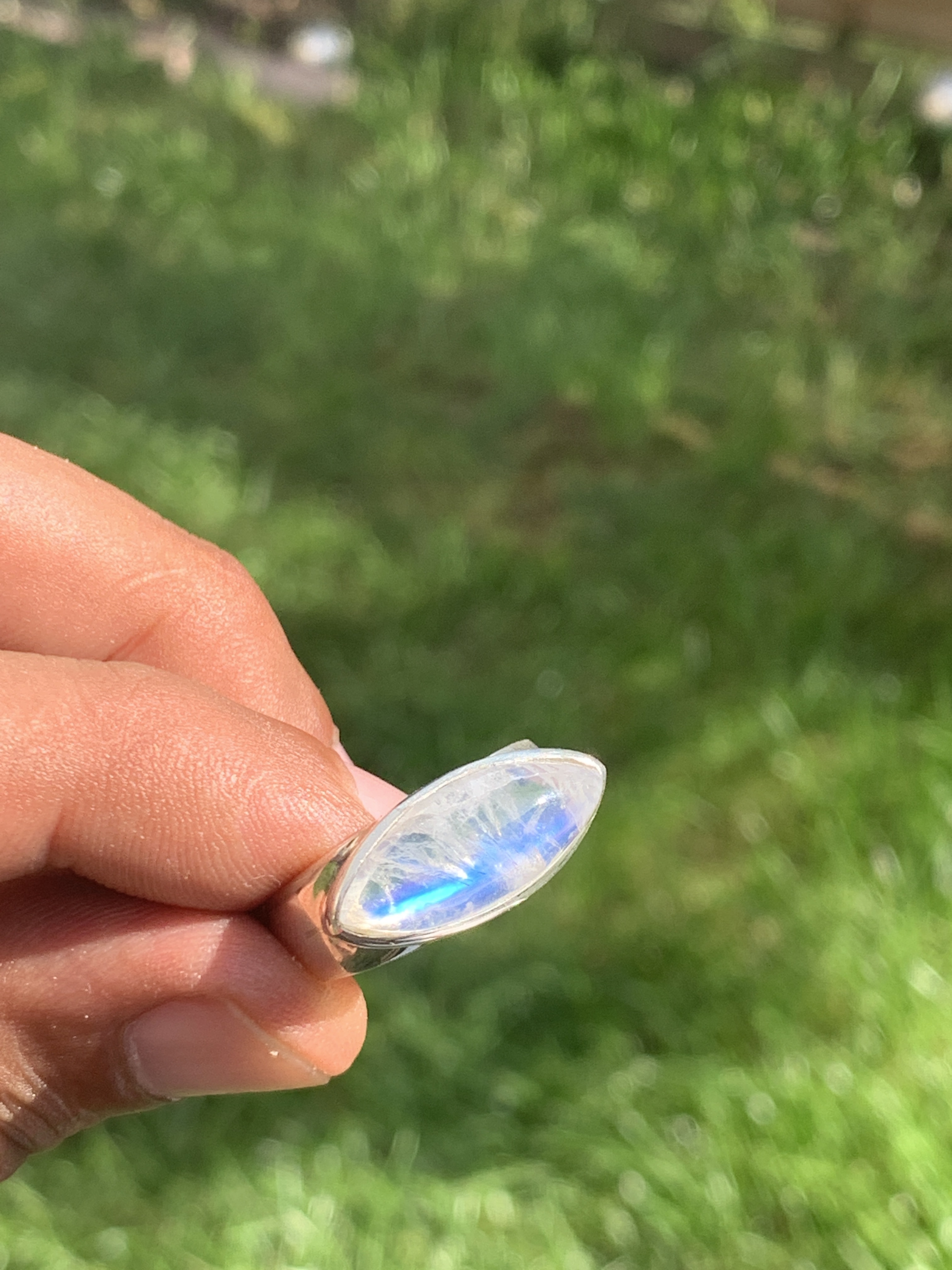 Rainbow Moonstone Ring - 61