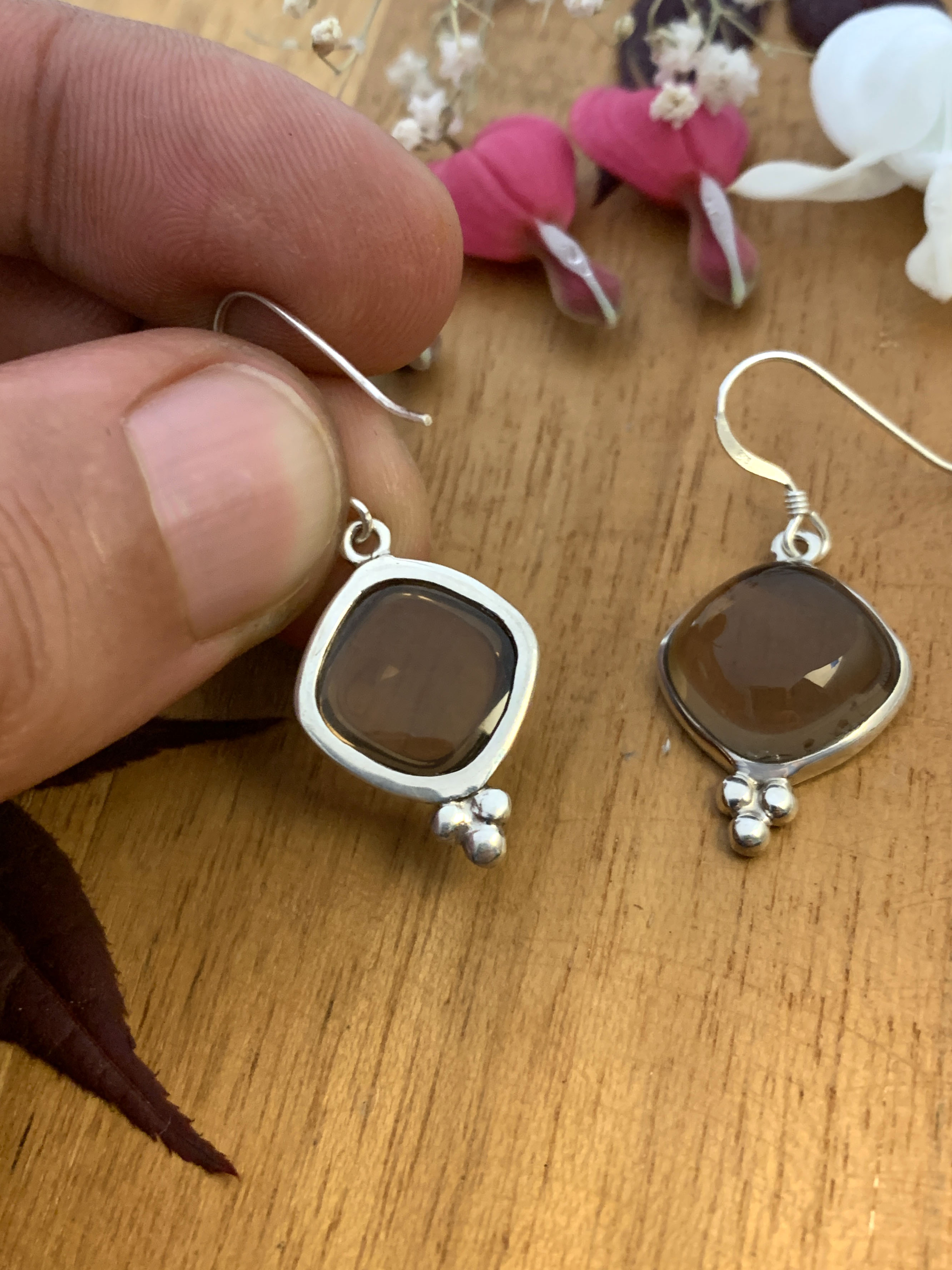 Smoky Quartz Earrings