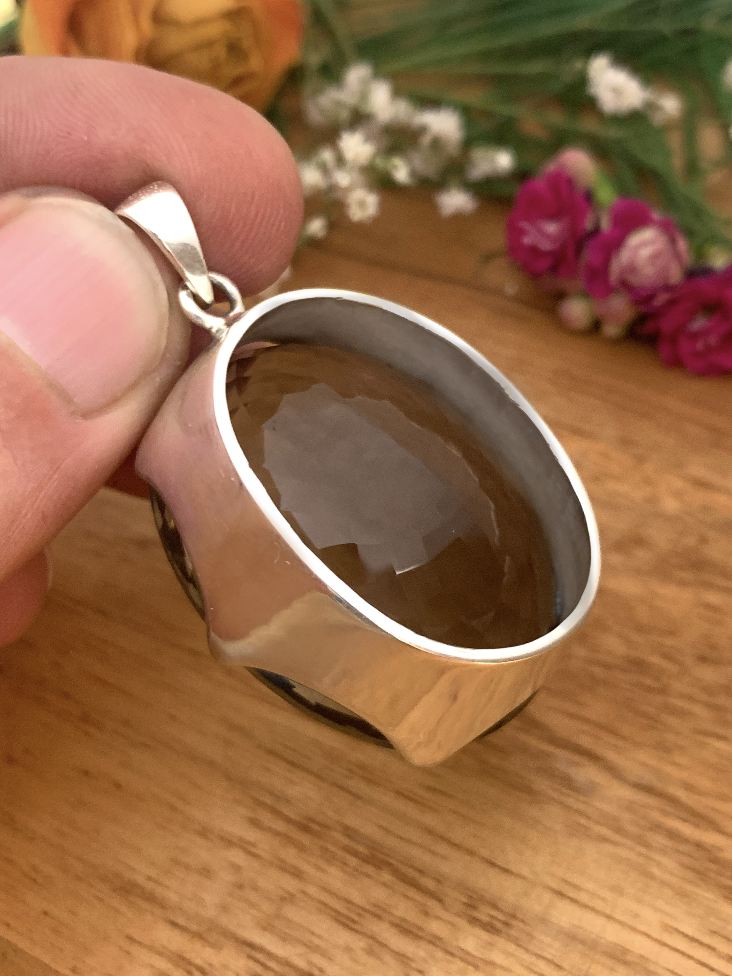 Smoky Quartz Pendant L