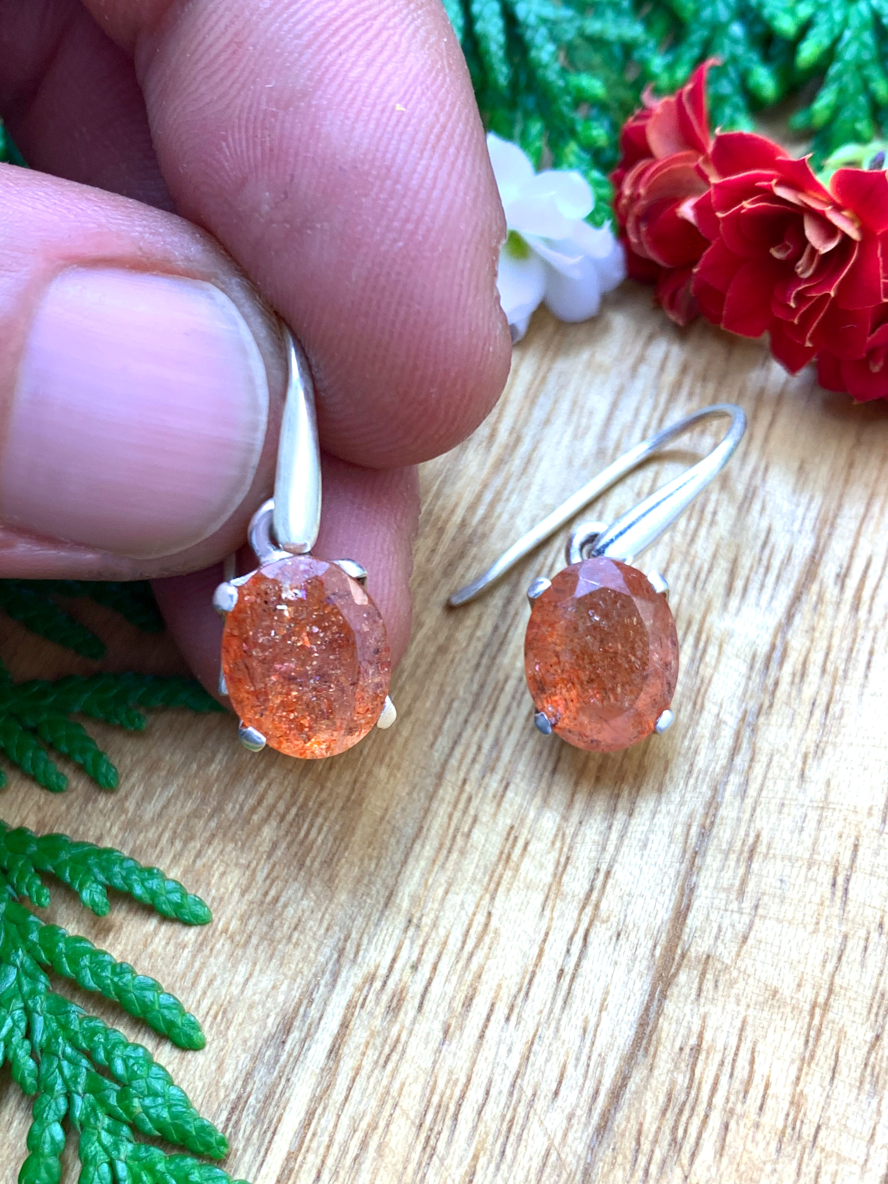 Sun Stone Earrings 