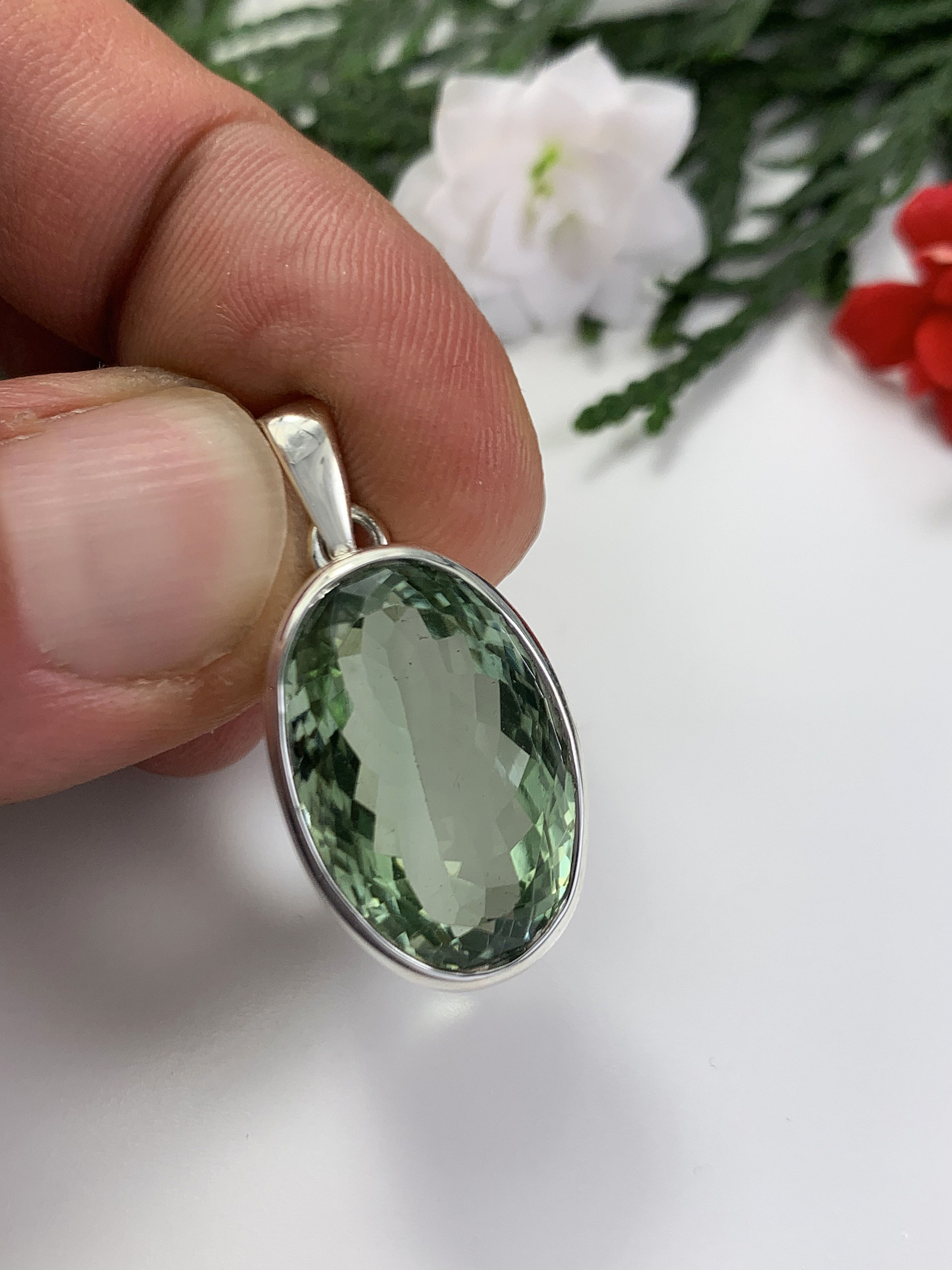 Green Amethyst Pendant