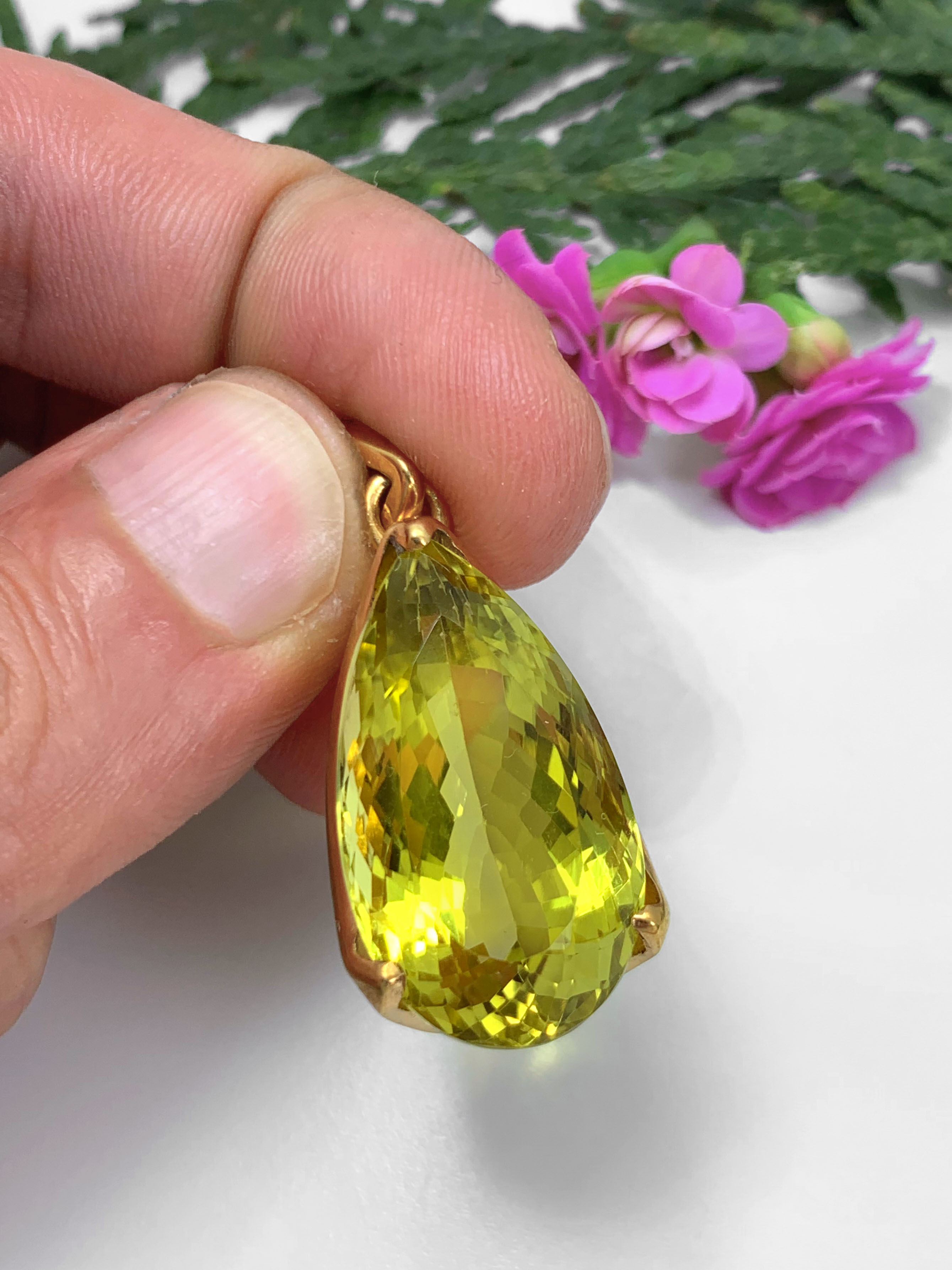 Lemon Quartz Pendant 